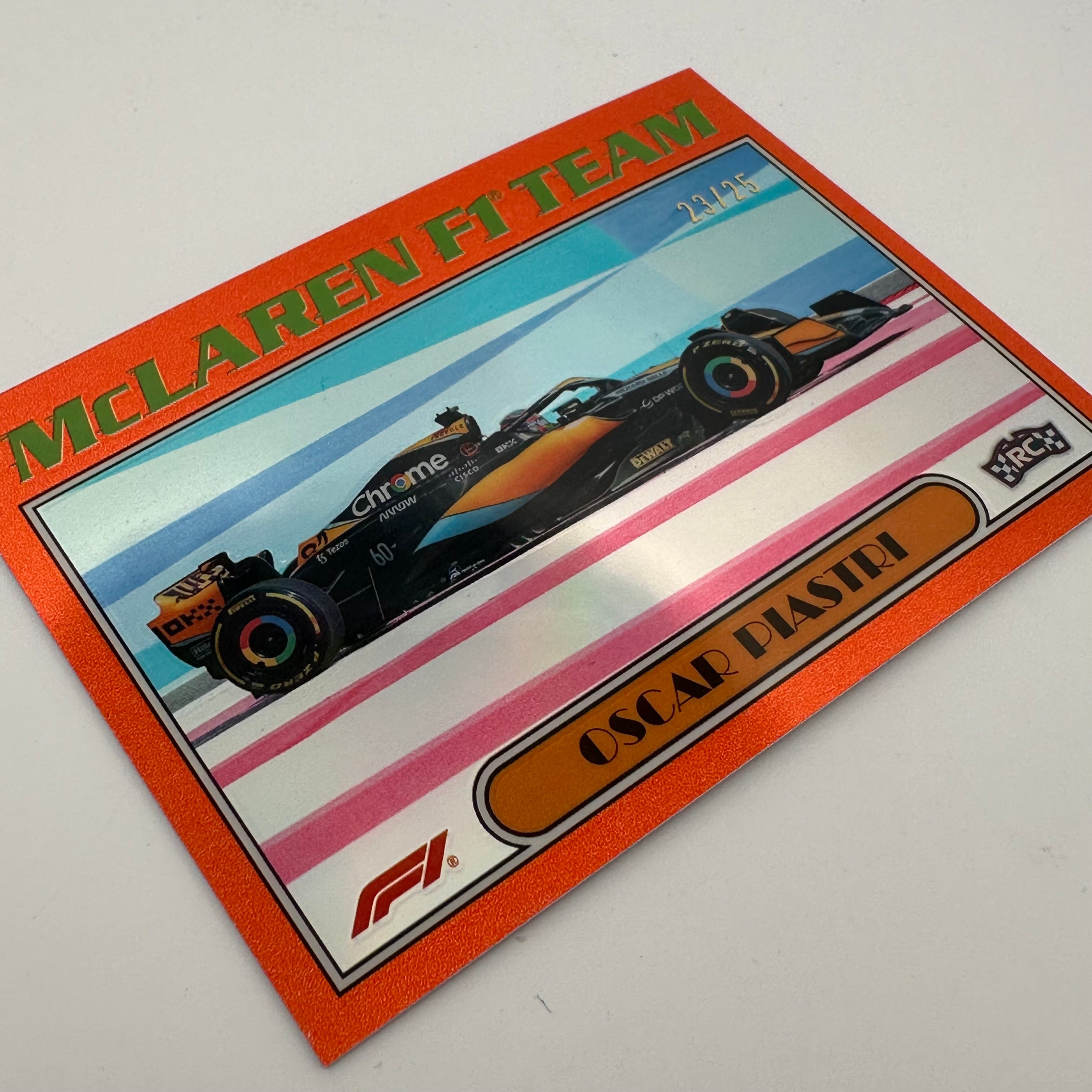 Oscar Piastri McLaren 2023 Chrome #AU77 OP 23/25 Orange - Limited Edition Collectible for F1 Fans & Racing Enthusiasts