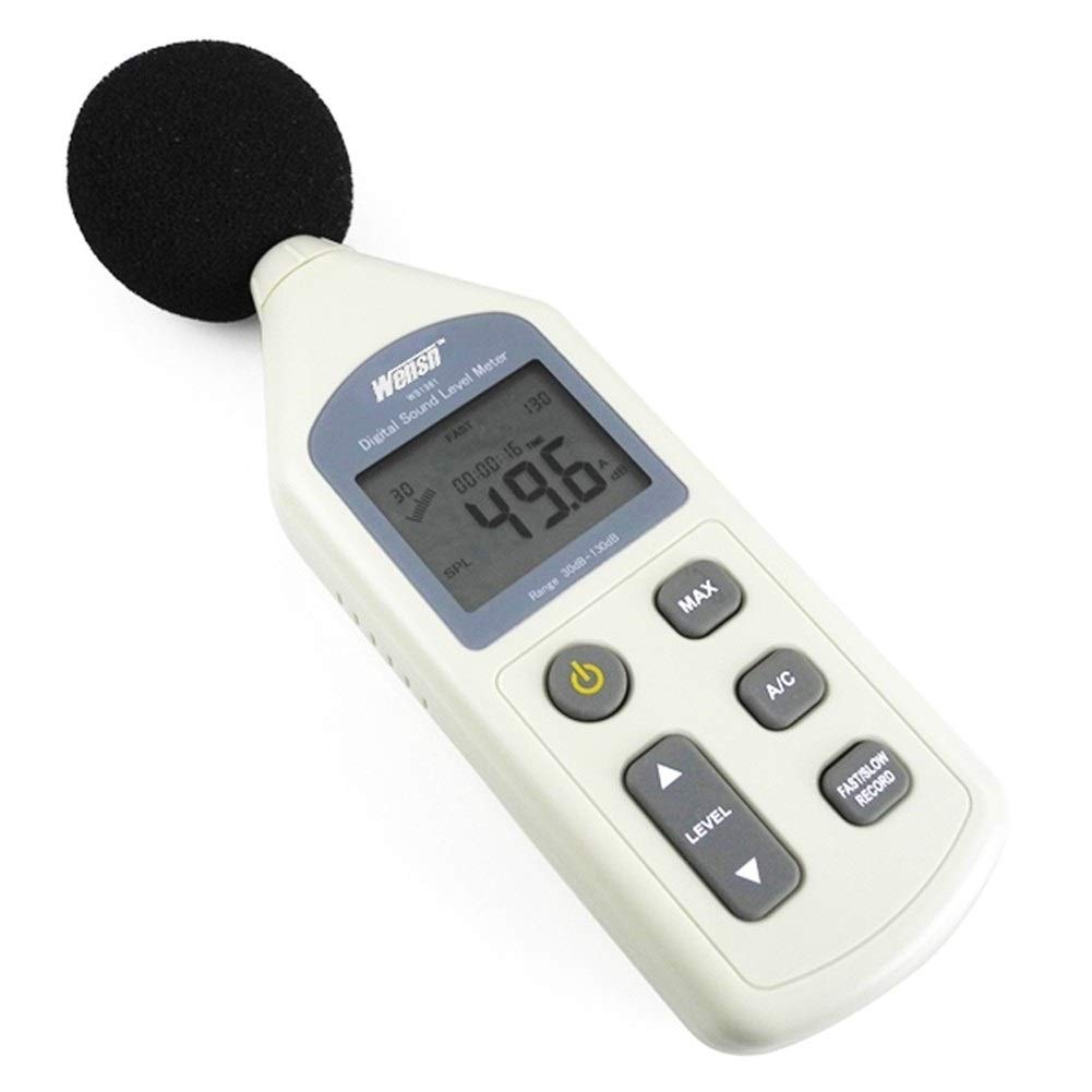 WS1361C Digital Sound Level Meter - Professional Decibel Meter with LCD Display, 30-130dB Range, USB & SD Card Support - Perfect for Home, Office, Factory Noise Monitoring and Sound Testing