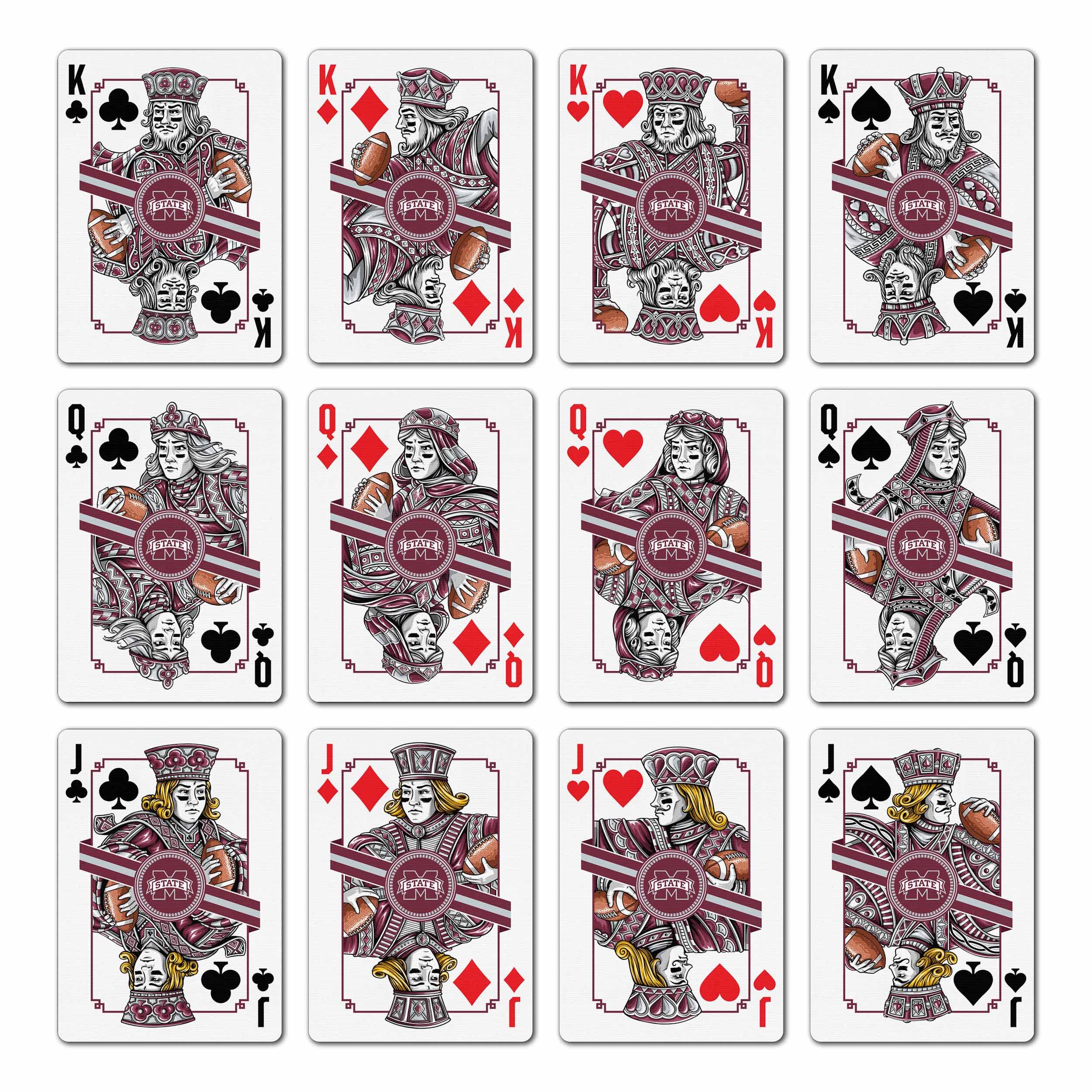 YouTheFan NCAA Classic Series Playing Cards - Premium College Sports Themed Deck for Poker, Blackjack & Card Games - Perfect for Game Nights, Tailgating & Sports Fan Gifts