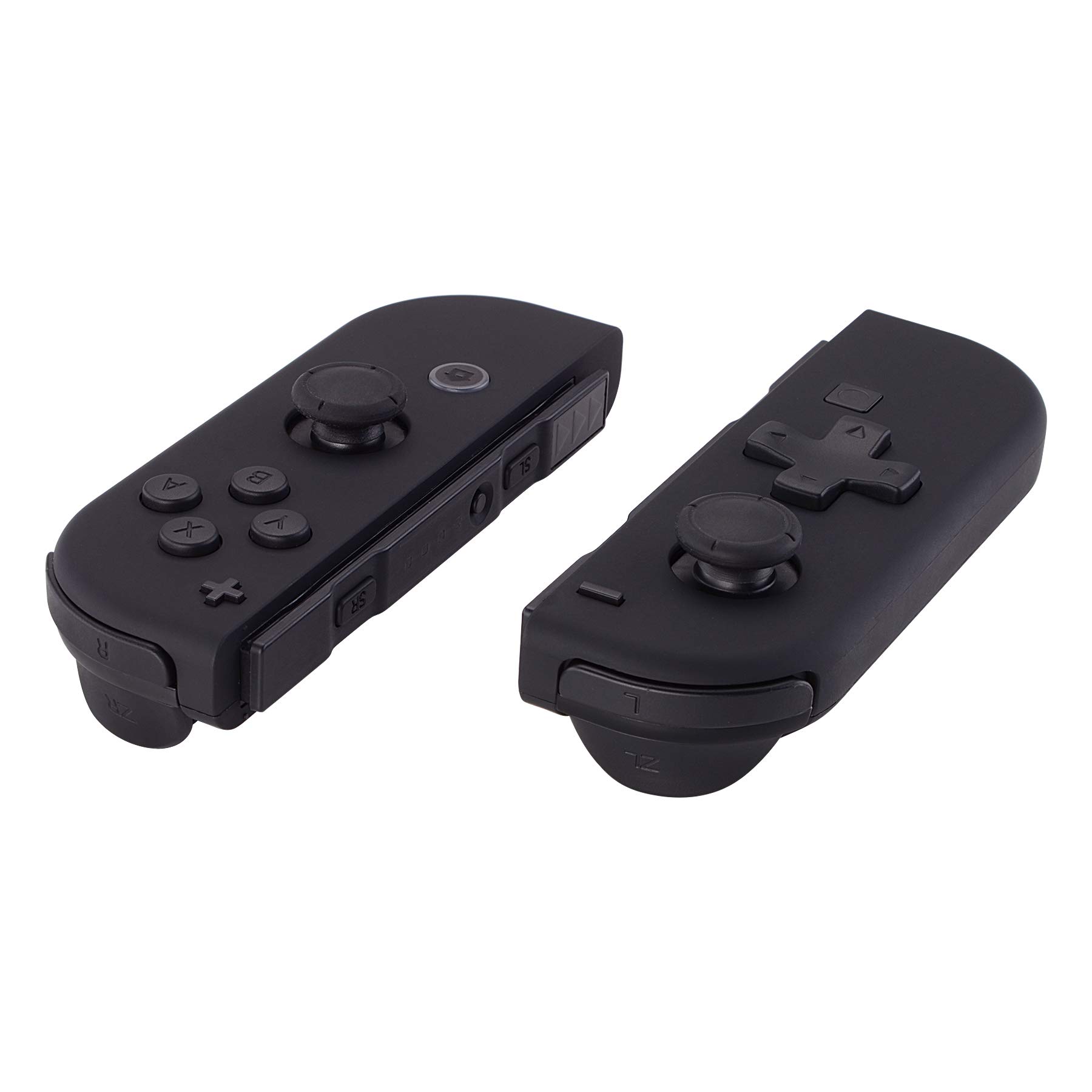 ExtremeRate Black D-Pad ABXY Keys SR SL L R ZR ZL Trigger Buttons & Springs - Full Replacement Kit for Nintendo Switch & Switch OLED Joy-Con (D-Pad Compatible with ExtremeRate Joy-Con Shell) - Perfect for DIY Repairs, Controller Customization & Gaming Upgrades