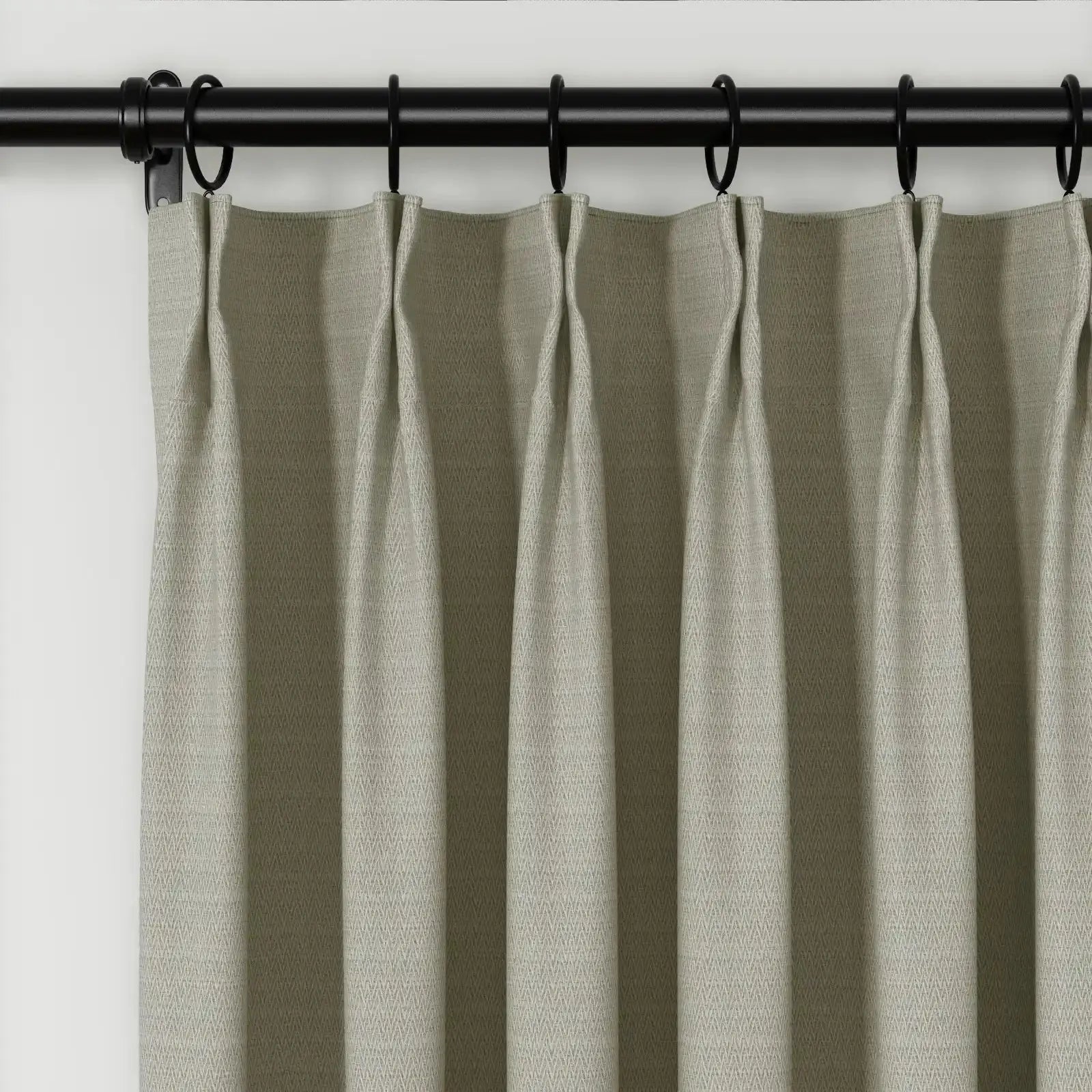 Lydia Swallow Jacquard Pleated Curtains - Elegant Window Treatments for Living Room, Bedroom & Dining Room Decor