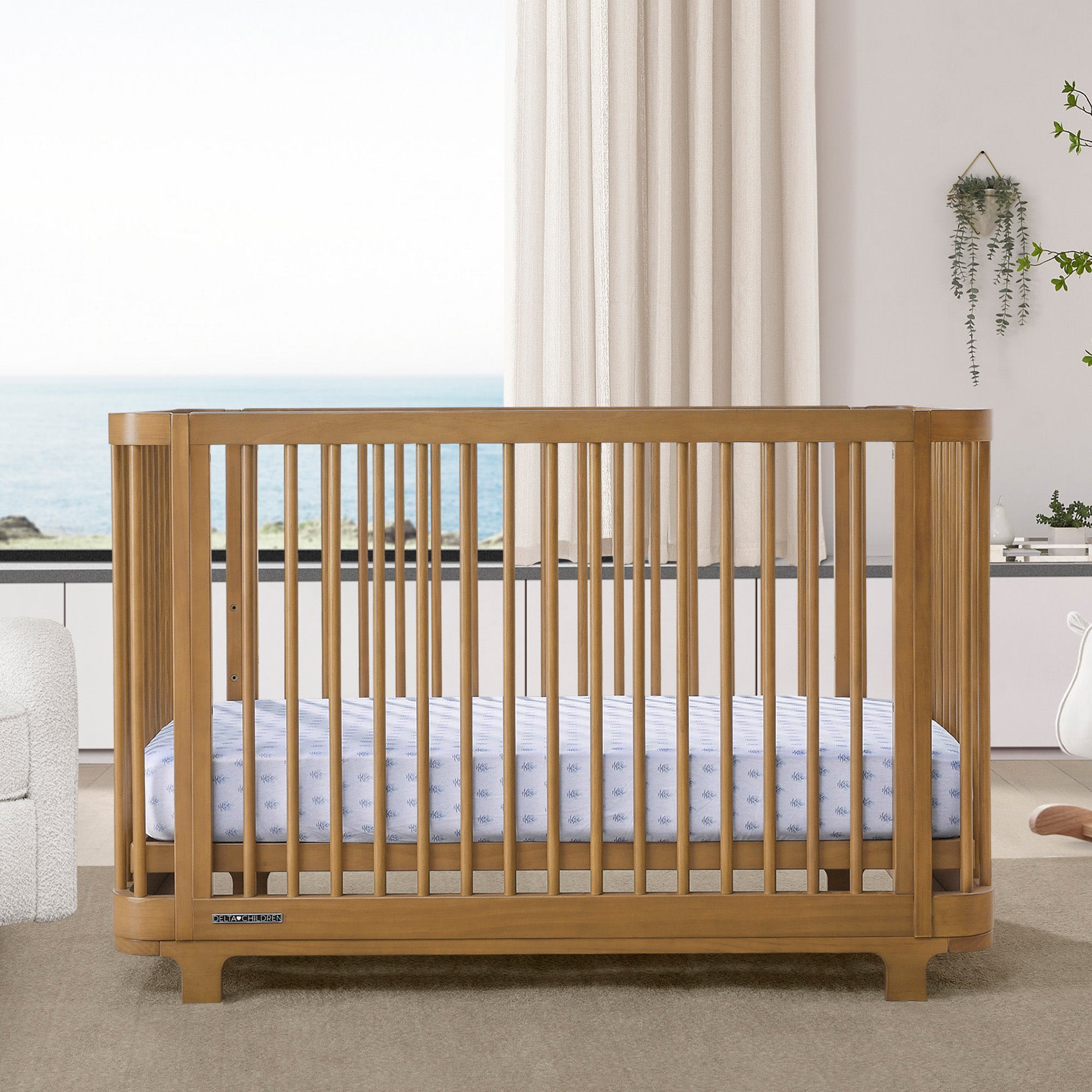 Nest 4-in-1 Convertible Baby Crib - Toddler Bed, Daybed & Full-Size Bed - Safe Nursery Furniture for Newborn to Teen - Perfect for Bedrooms, Daycare & Guest Rooms