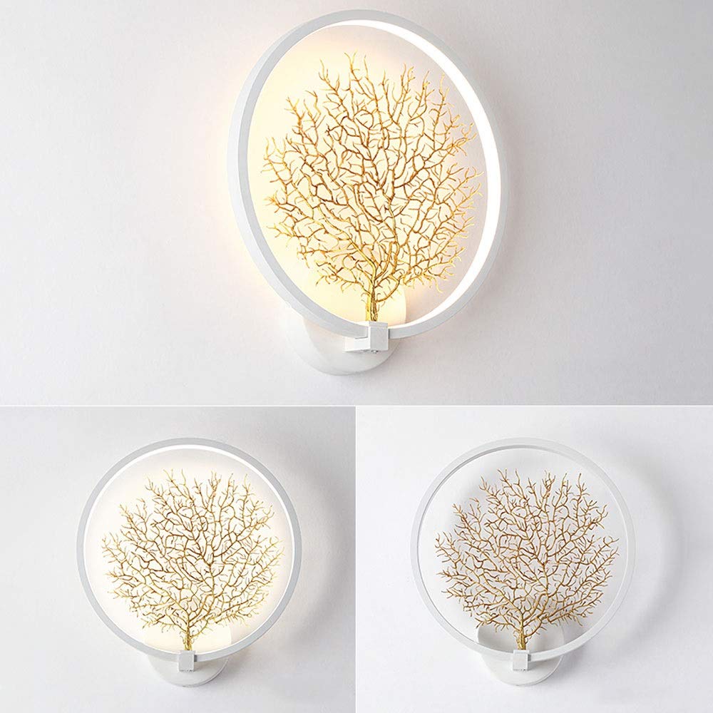 Nordic Style Wall Mounted Light - Creative Sea Tree Design LED Wall Lamp for Living Room, Bedroom, Hotel & Restaurant Decor | Energy Efficient Indoor Lighting for Homes, Villas, Bars & Reading Spaces