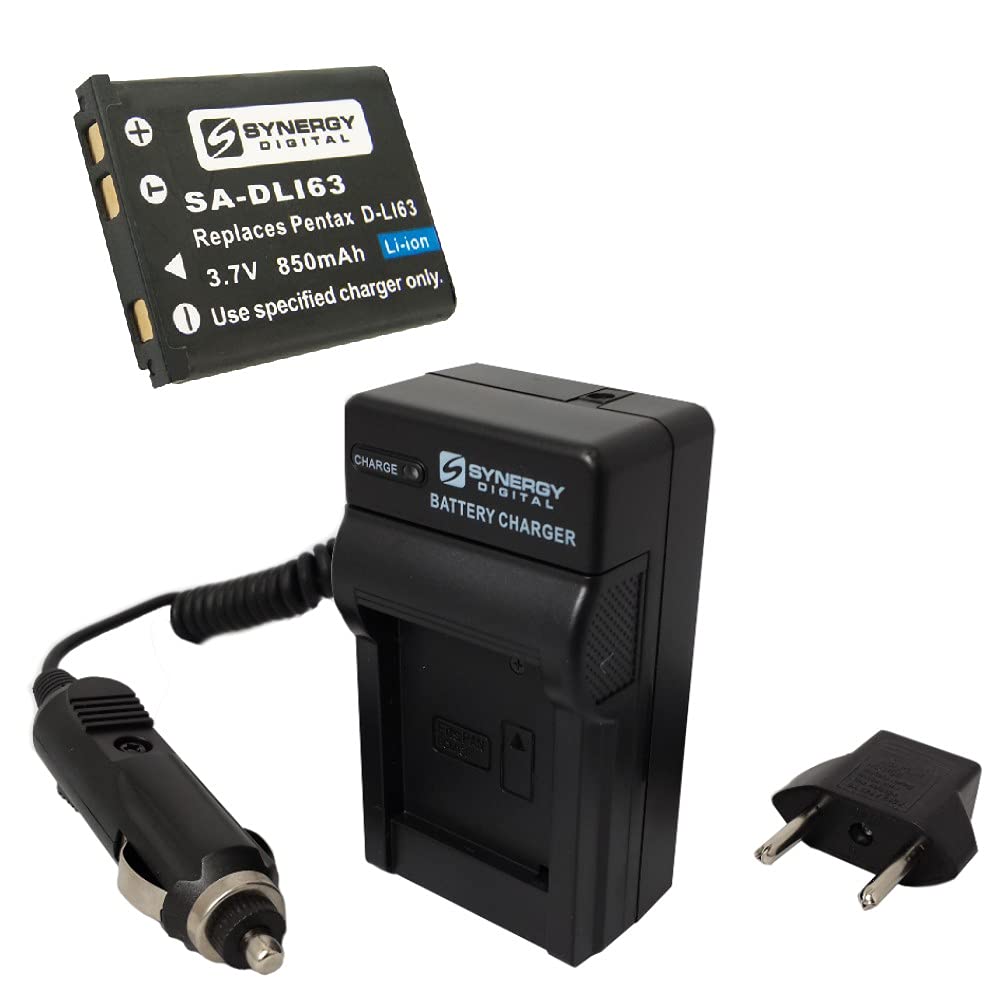 Synergy Digital Accessory Kit for Pentax Optio L36 - Charger & Battery for Travel Photography