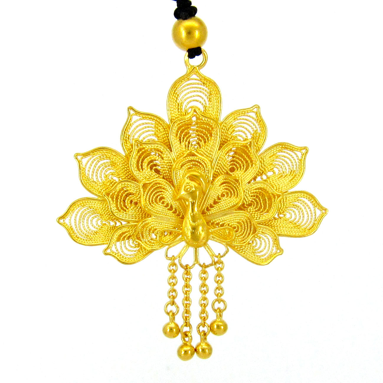 24K Gold Peacock Necklace for Women - Elegant Jewelry Gift for Birthday, Anniversary & Special Occasions | Perfect for Parties, Weddings & Evening Events