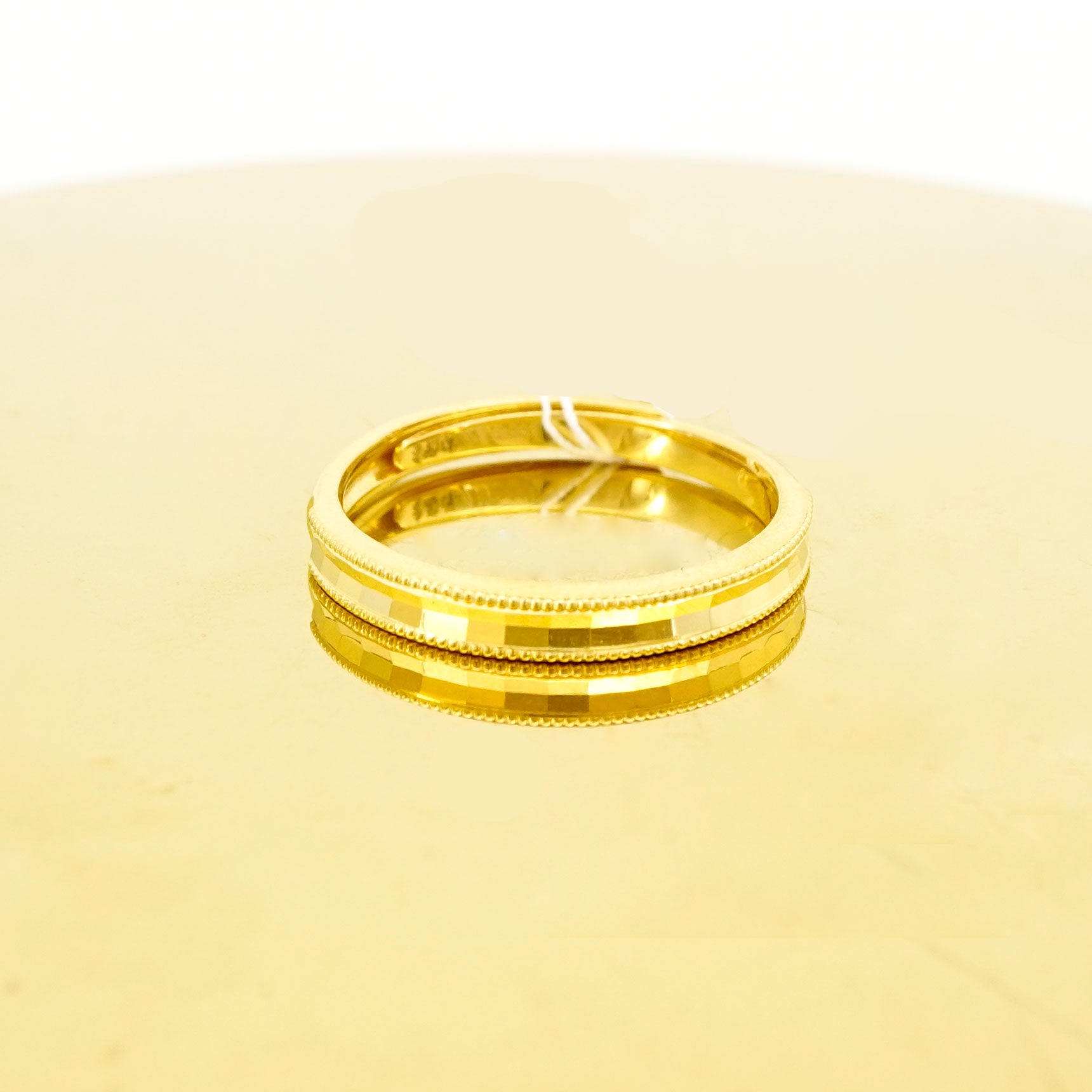 24K Gold Ring for Women - Elegant Solid Gold Jewelry for Everyday Wear & Special Occasions