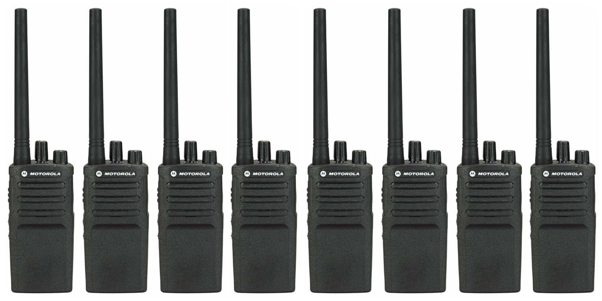 Motorola RMV2080 Two Way Radio Walkie Talkies - 8 Pack for Business, Construction & Outdoor Adventures | Long Range Communication, Durable & Reliable