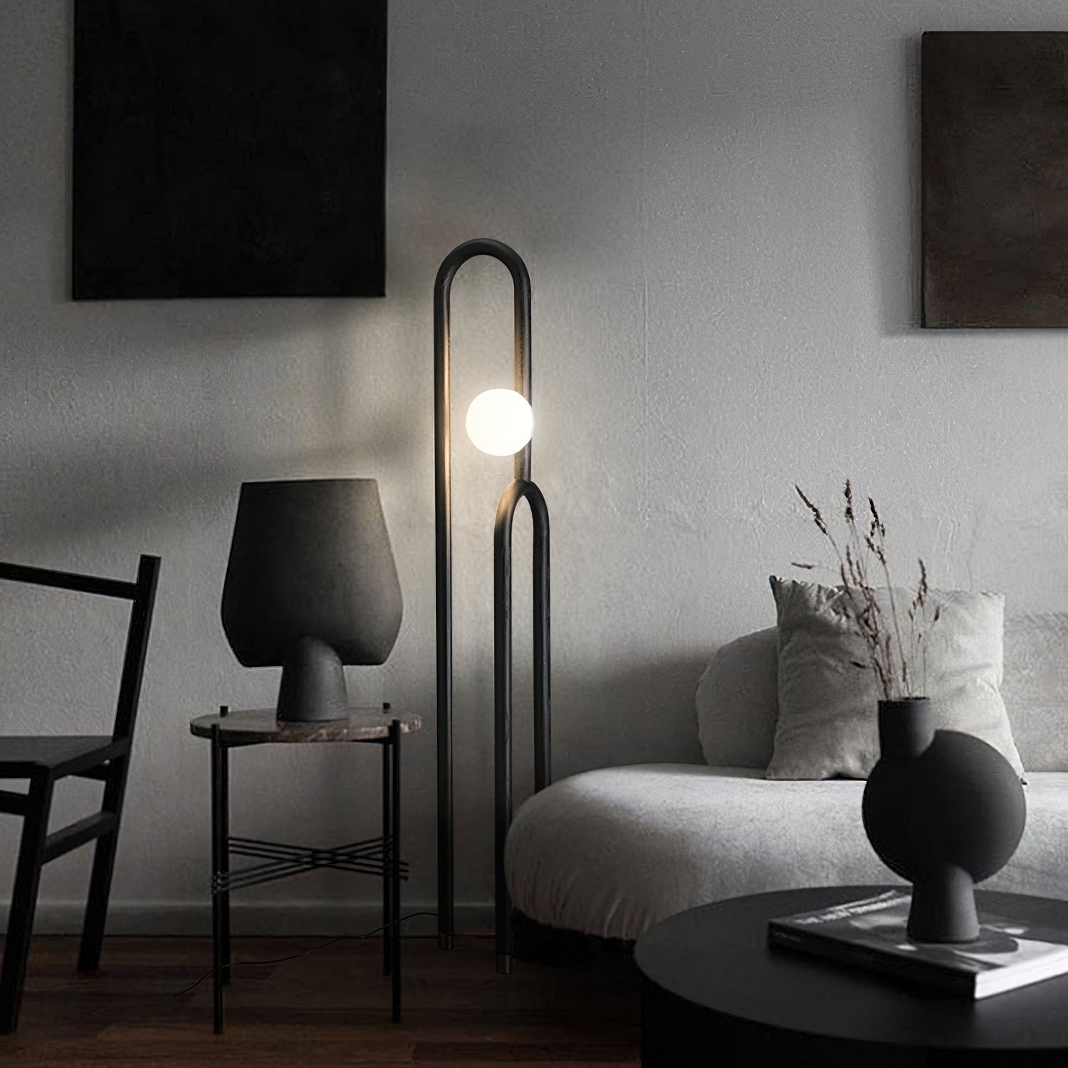 Modern Arc Floor Lamp with Adjustable Height - Stylish Reading Light for Living Room, Bedroom, and Office - Perfect for Cozy Corners and Workspaces
