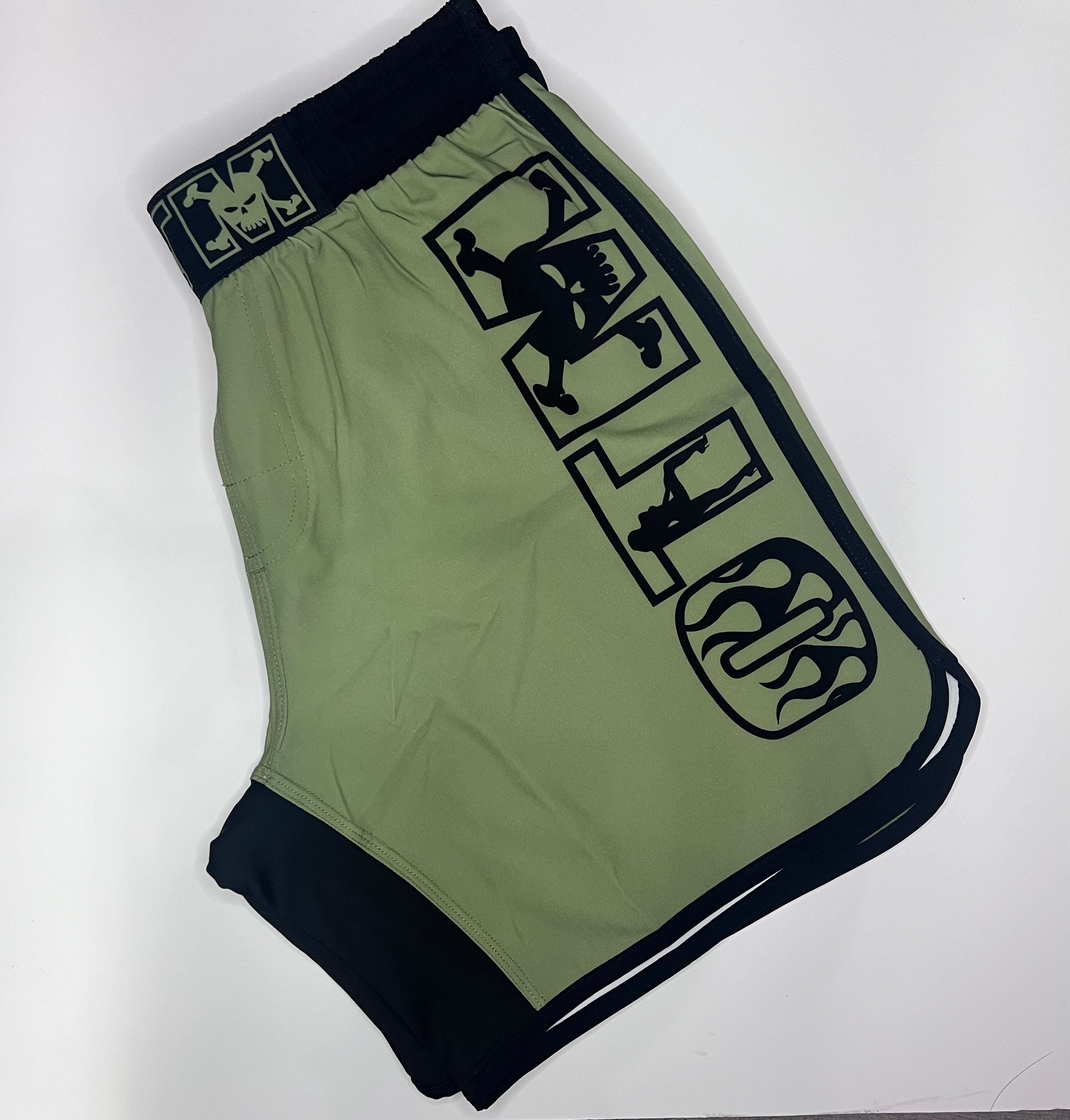 OTM FHS MMA Fight Shorts - Lightweight & Durable Training Shorts for Boxing, Muay Thai, BJJ | Perfect for MMA Fighters, Gym Workouts & Combat Sports