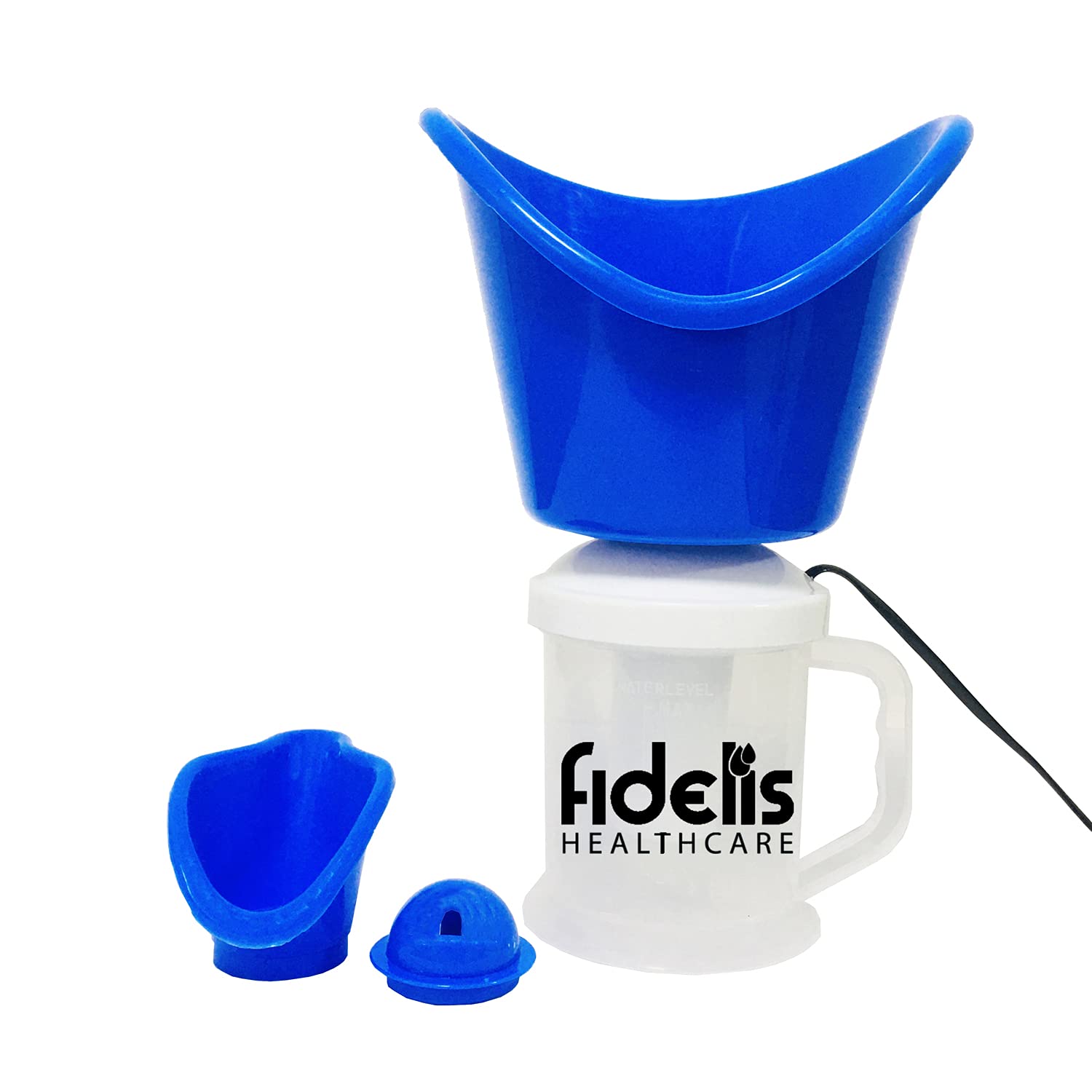 Fidelis Healthcare Portable Vaporizer for Cold & Cough Relief | Facial Steamer for Glowing Skin | Personal Steam Inhaler for Adults & Kids | Home & Travel Use for Respiratory Health & Beauty Care