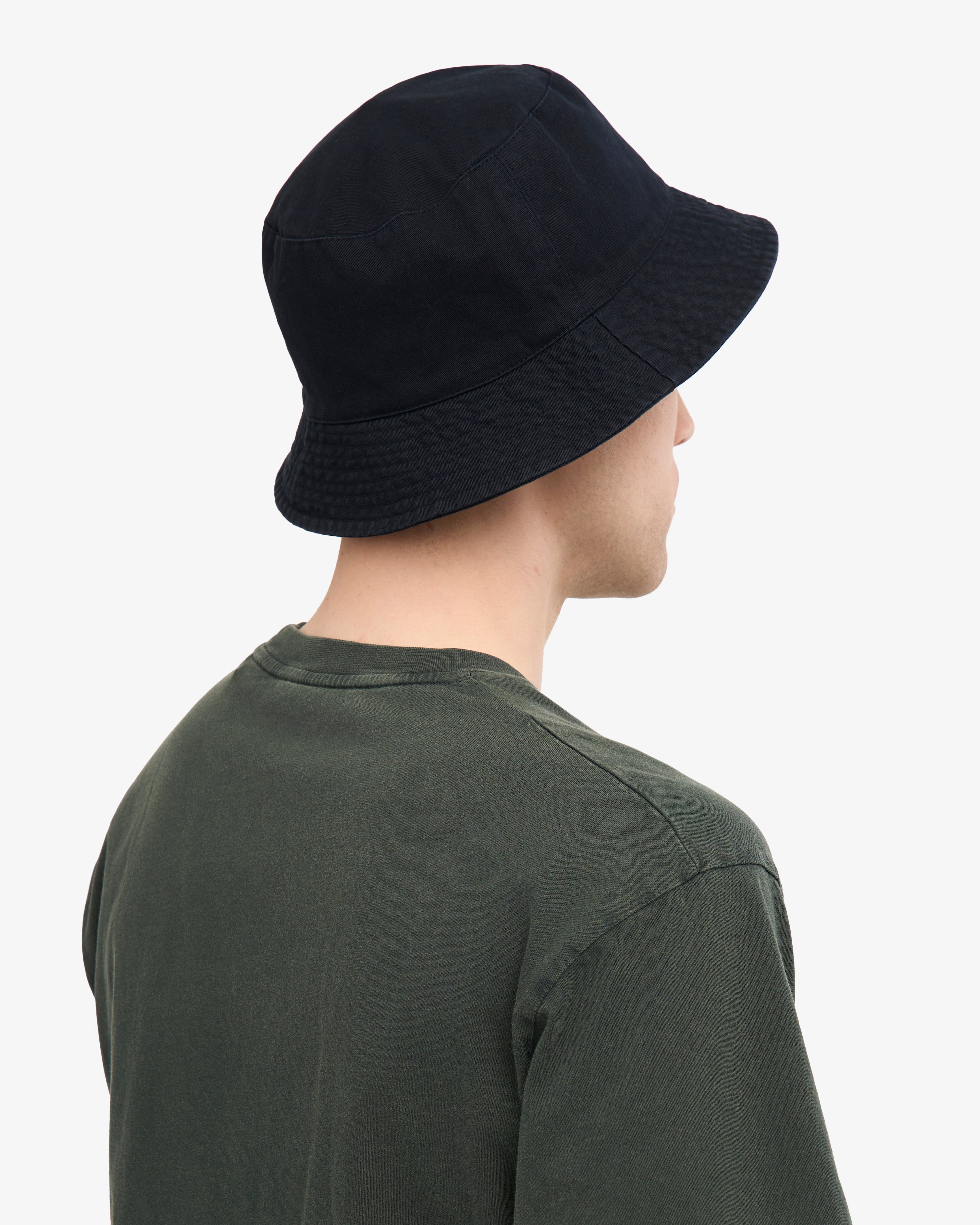Organic Cotton Bucket Hat for Men & Women - Breathable Sun Protection Summer Hat - Navy Blue - Perfect for Beach, Hiking, and Outdoor Activities