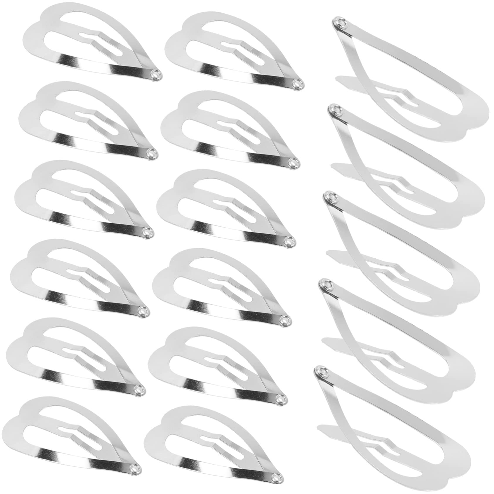 BIUDECO 2 Sets Fashionable Metal Heart Hair Clips for Women - Decorative Hair Pins & Barrettes (200pcs) - Perfect for Parties, Weddings, and Everyday Hairstyling