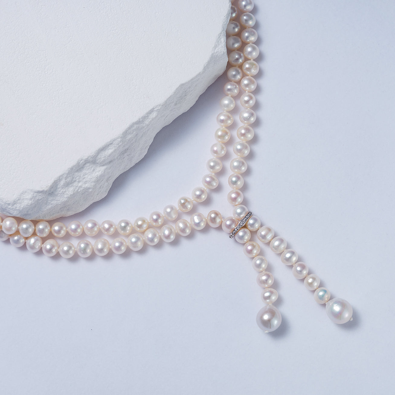1.25Meter Elegant Freshwater Pearl Necklace WN00611 - Perfect for Weddings, Parties & Special Occasions