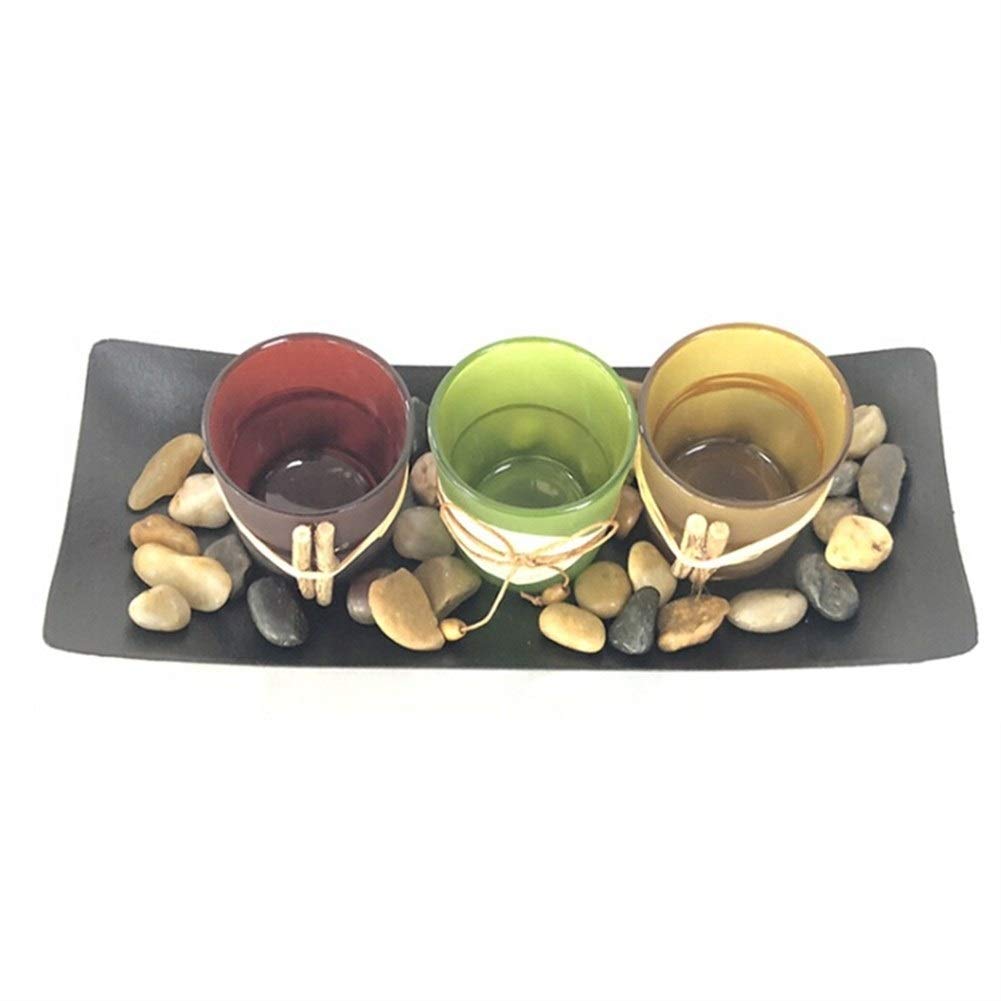 3-Piece Tealight Candle Holders Set - Elegant Table Candlesticks for Home Decor, Wedding Centerpieces & Christmas Decorations - Perfect for Dining Tables, Fireplace Mantels and Romantic Ambiance