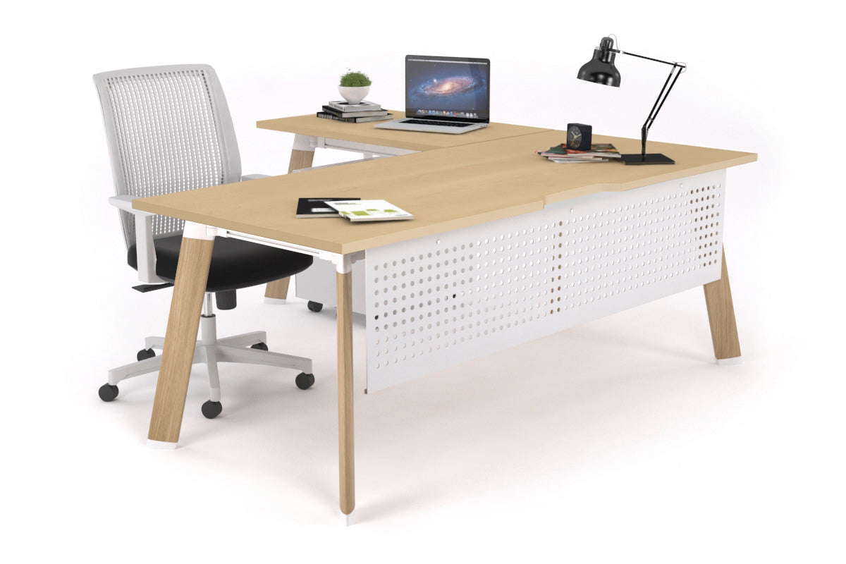 Switch Executive Corner Office Desk - 1800L x 1550W with Cable Management | Modern L-Shaped Workstation for Home & Business Offices | Perfect for Conference Rooms, Executive Suites & Professional Workspaces