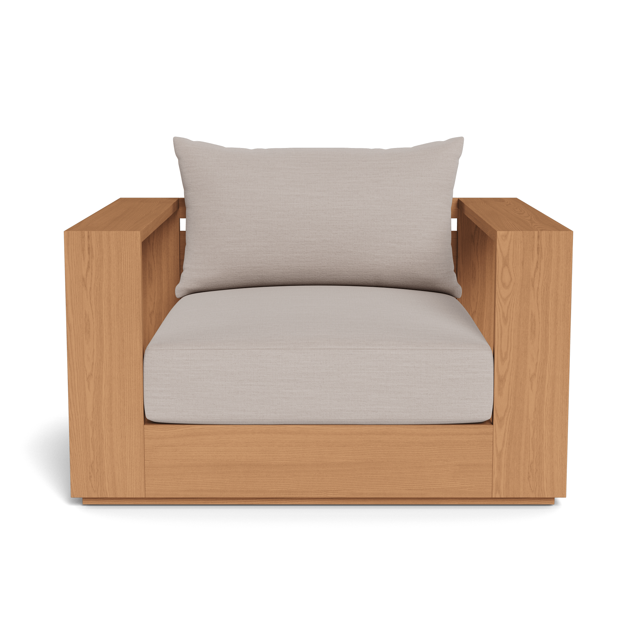 Premium Teak Lounge Chair for Outdoor & Indoor Use - Modern Patio Furniture with Cushion - Perfect for Garden, Poolside, and Living Room Relaxation