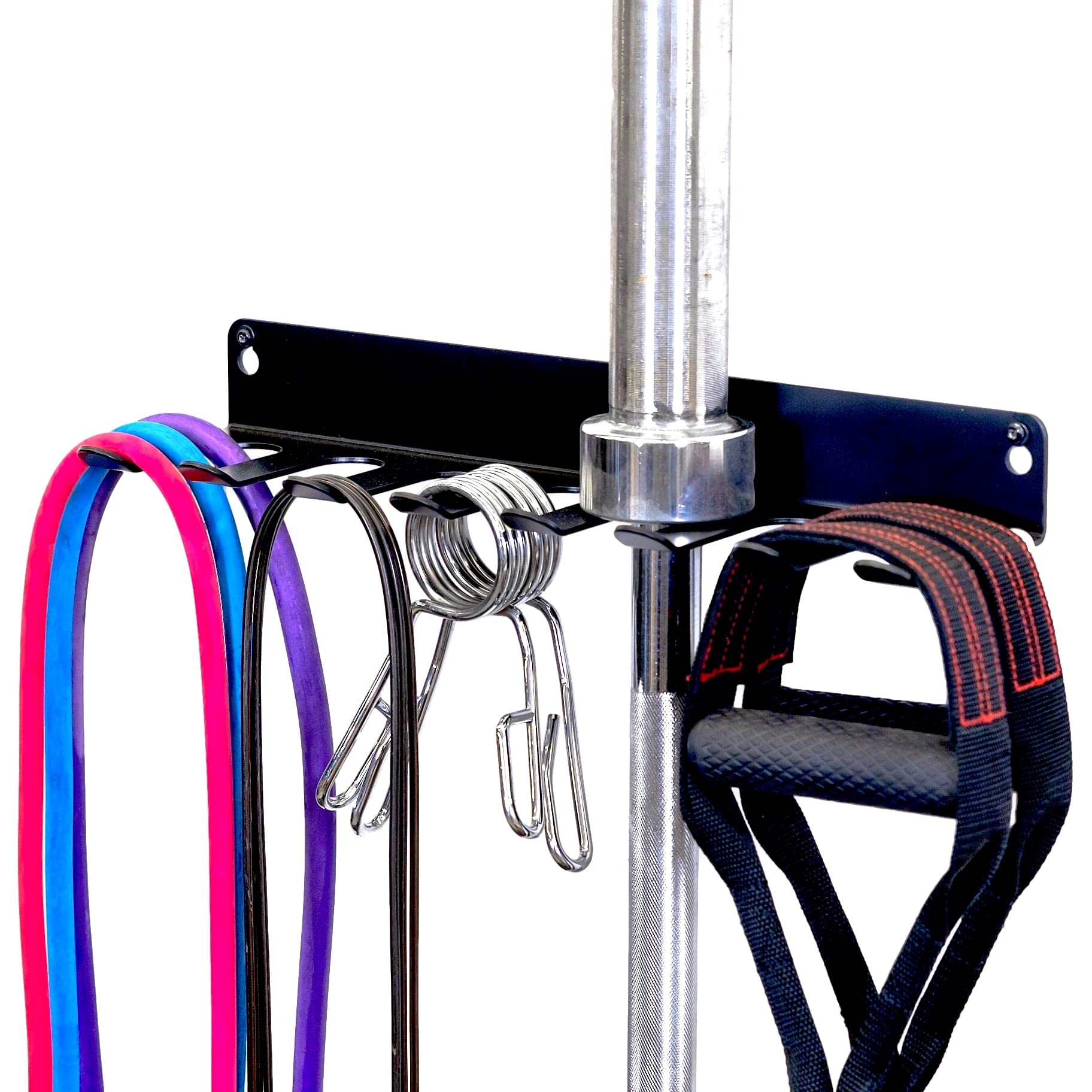 StoreYourBoard Heavy Duty Wall Mount Gym Equipment Organizer - Metal Storage Rack for Workout Bands, Jump Ropes, Yoga Mats & Foam Rollers | Perfect for Home Gym, Garage Fitness Equipment Organization & Small Space Workout Storage