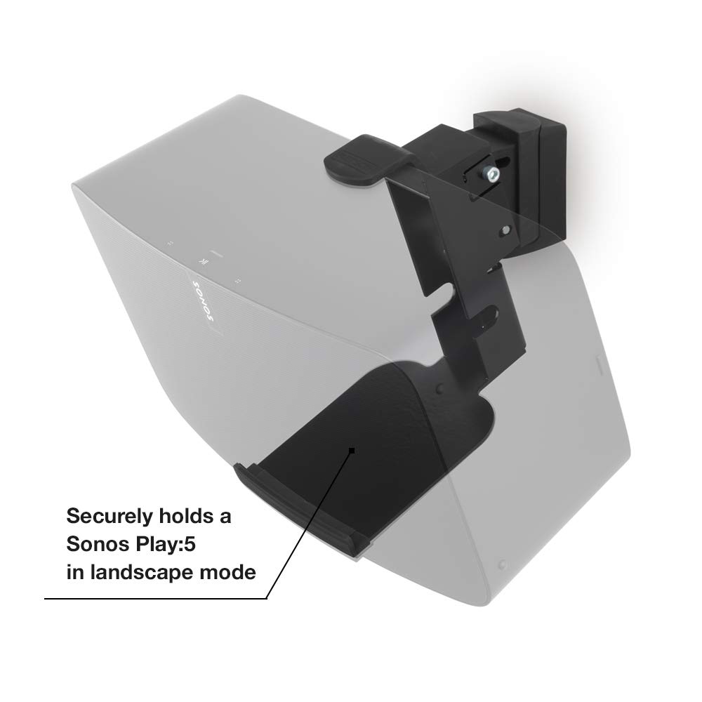 Flexson Wall Mount Bracket for Sonos Play:5 Speaker - Secure & Adjustable Installation for Home Theater & Music Rooms