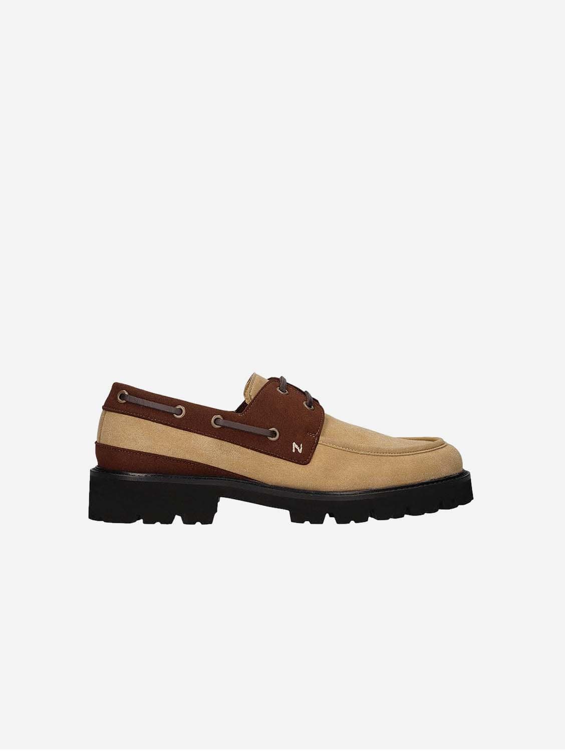 Dario Men's Vegan Suede Boat Shoes - Comfortable Slip-On Loafers for Casual Wear | Beige | Perfect for Summer, Beach, and Outdoor Activities