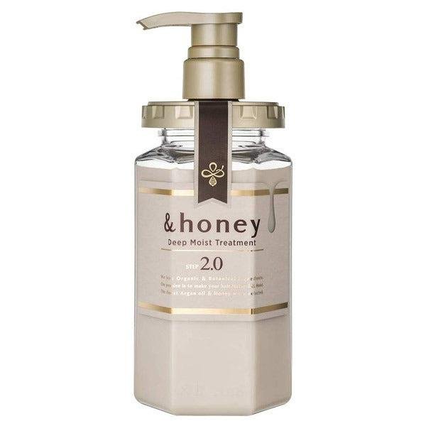 &honey Deep Moist Treatment 2.0 - Japanese Honey Hair Conditioner for Dry & Damaged Hair - 445g - Deep Hydration & Repair for Soft, Shiny Hair - Perfect for Daily Hair Care & Salon-Quality Results at Home