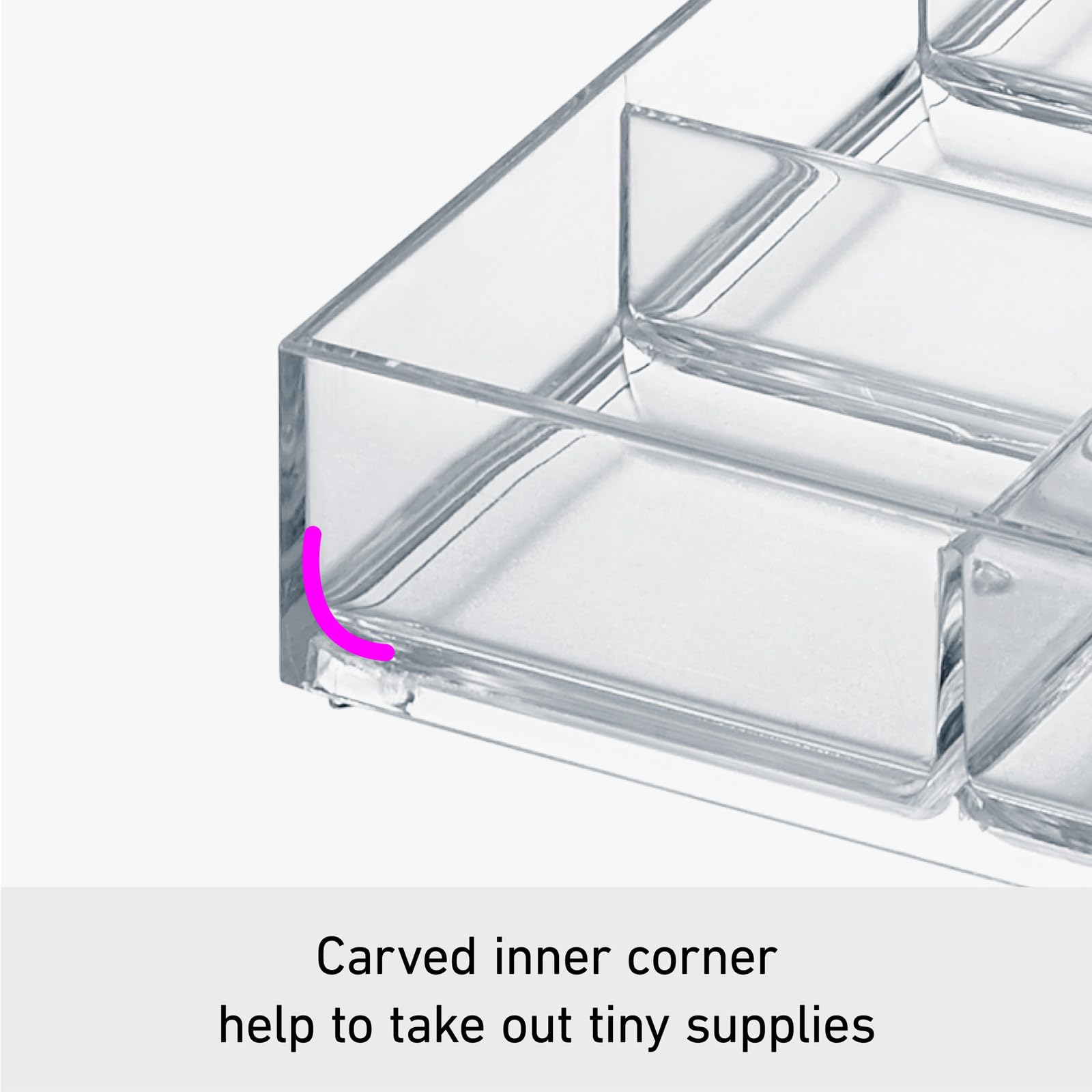 Like-it MX-T11 Stackable System Tray Organizer - A6 Size with 6 Dividers (4.53
