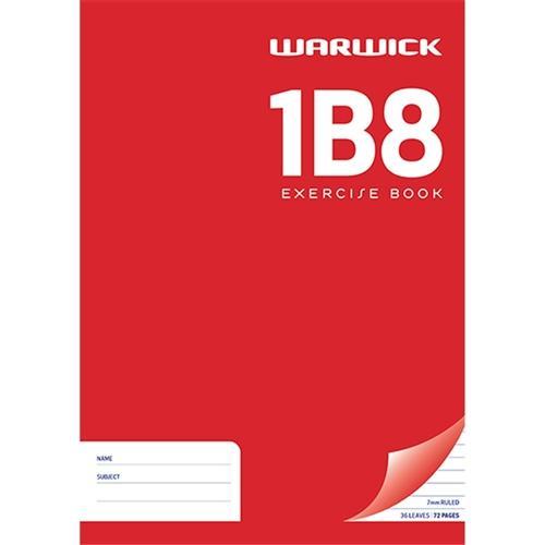 Warwick Exercise Notebook - 7mm Ruled, 36 Sheets, A4 Size (297x210mm) - Perfect for School, Office & Journaling