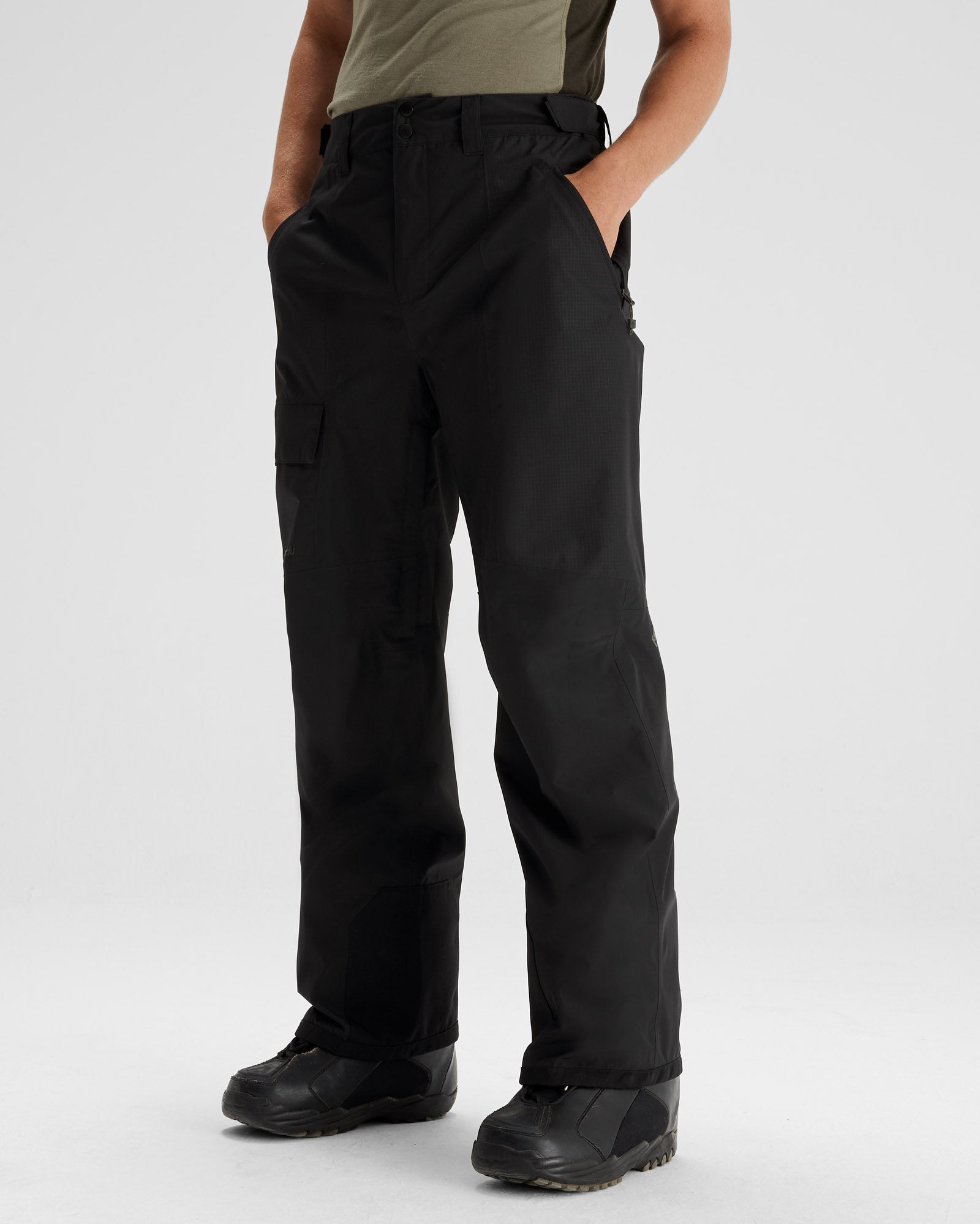 Men's PWDR Days 2L Shell Snow Pants - Waterproof Winter Ski Pants for Men, Black Stingray - Perfect for Skiing, Snowboarding & Outdoor Winter Activities