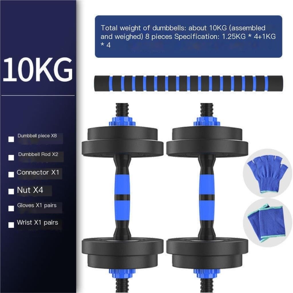 Adjustable Dumbbells Set for Women & Men - Home Gym Fitness Equipment with Barbell Bars - Perfect for Strength Training, Weightlifting & Full-Body Workouts at Home