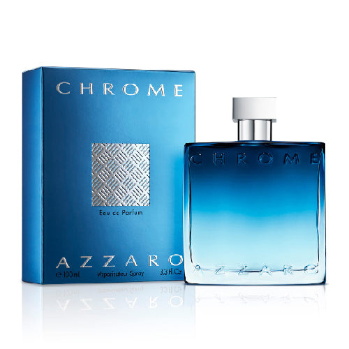 Azzaro Chrome Eau de Parfum for Men - 3.4 oz / 100ml Fresh Citrus Aromatic Cologne | Long-Lasting Fragrance for Date Night & Special Occasions