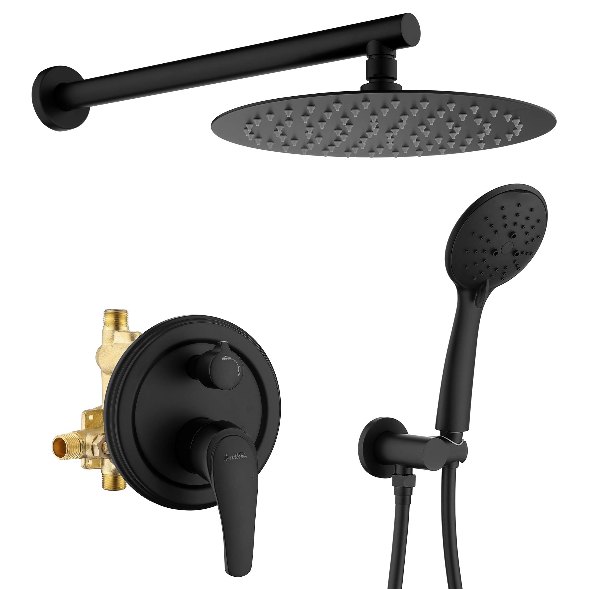 SHAMANDA Matte Black Shower System - 10