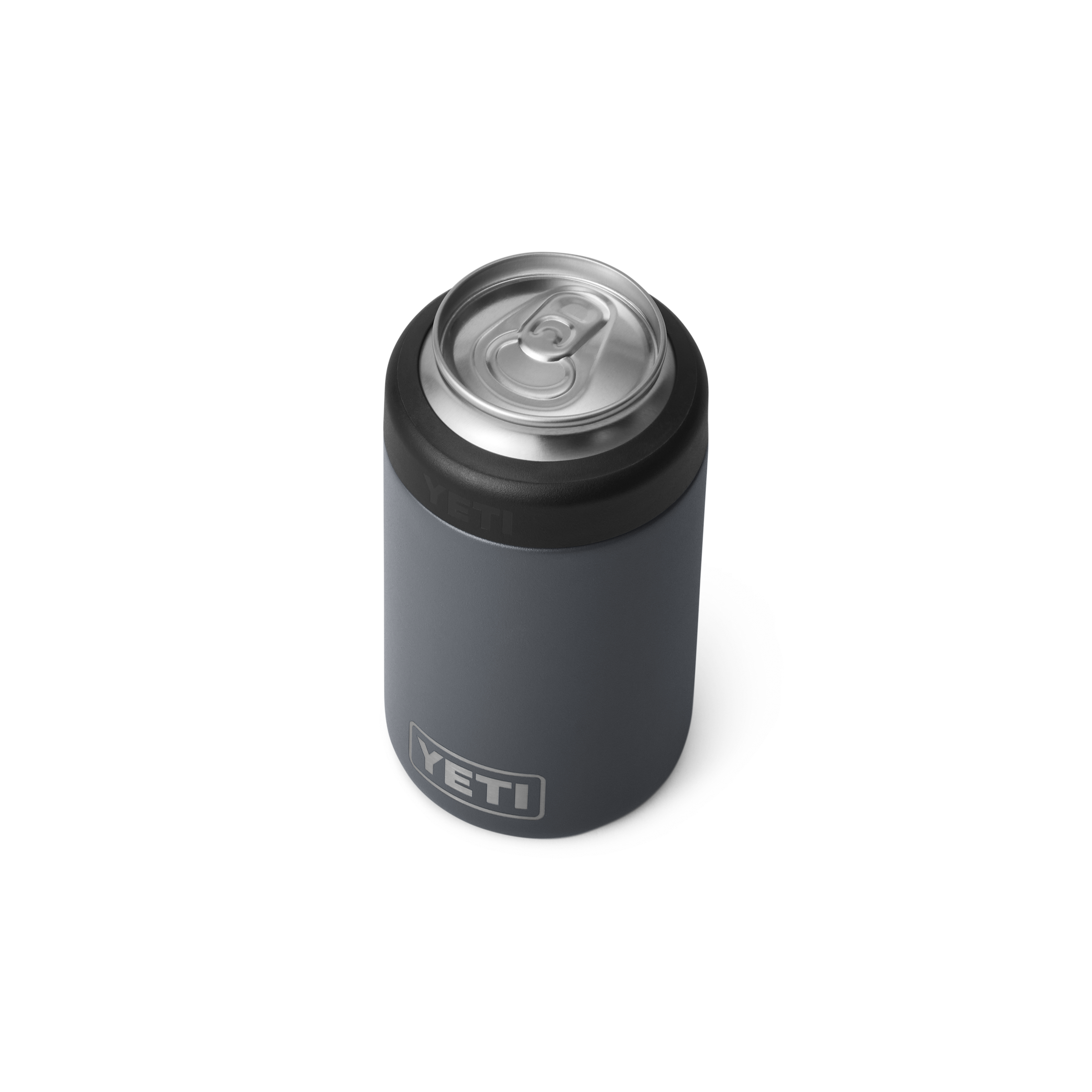 Rambler Colster 2.0 - 12 oz Insulated Can Cooler for Beer & Soda - Charcoal Black - Keep Drinks Cold for Hours - Perfect for Camping, BBQs & Outdoor Adventures