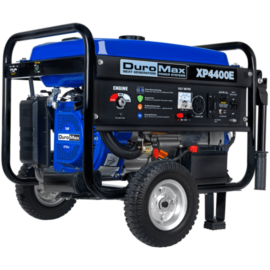 DuroMax XP4400E 3500W/4400W Portable Gas Generator with Electric Start - Reliable Power for Camping, RV Trips & Emergency Backup