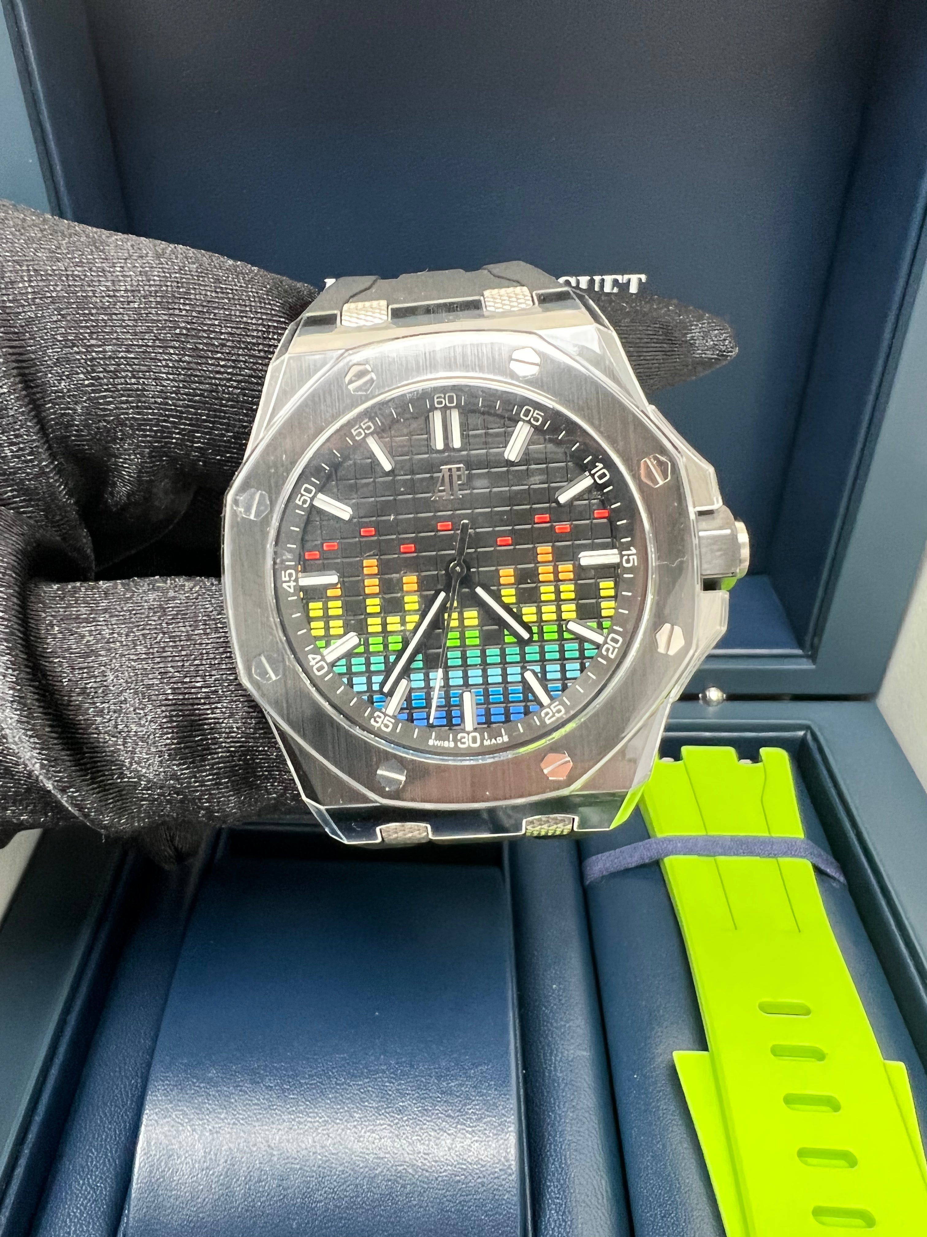 Audemars Piguet Royal Oak Offshore Selfwinding Music Edition Limited Watch - 15600CE.OO.A002CA.01 (Limited to 250 Pieces) | Luxury Swiss Automatic Men's Watch for Collectors & Special Occasions