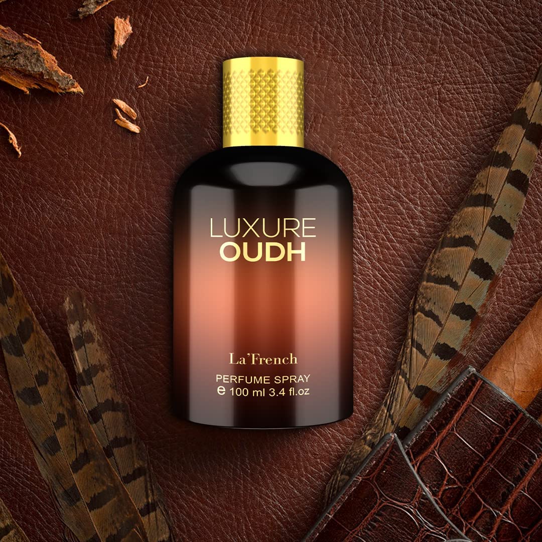 Premium Luxury Oud Perfume for Men - 100ml | Long-Lasting Fragrance with Oud, Rose & Agarwood | Elegant Scent for Date Night, Office & Special Occasions | Perfect Gift Set for Him