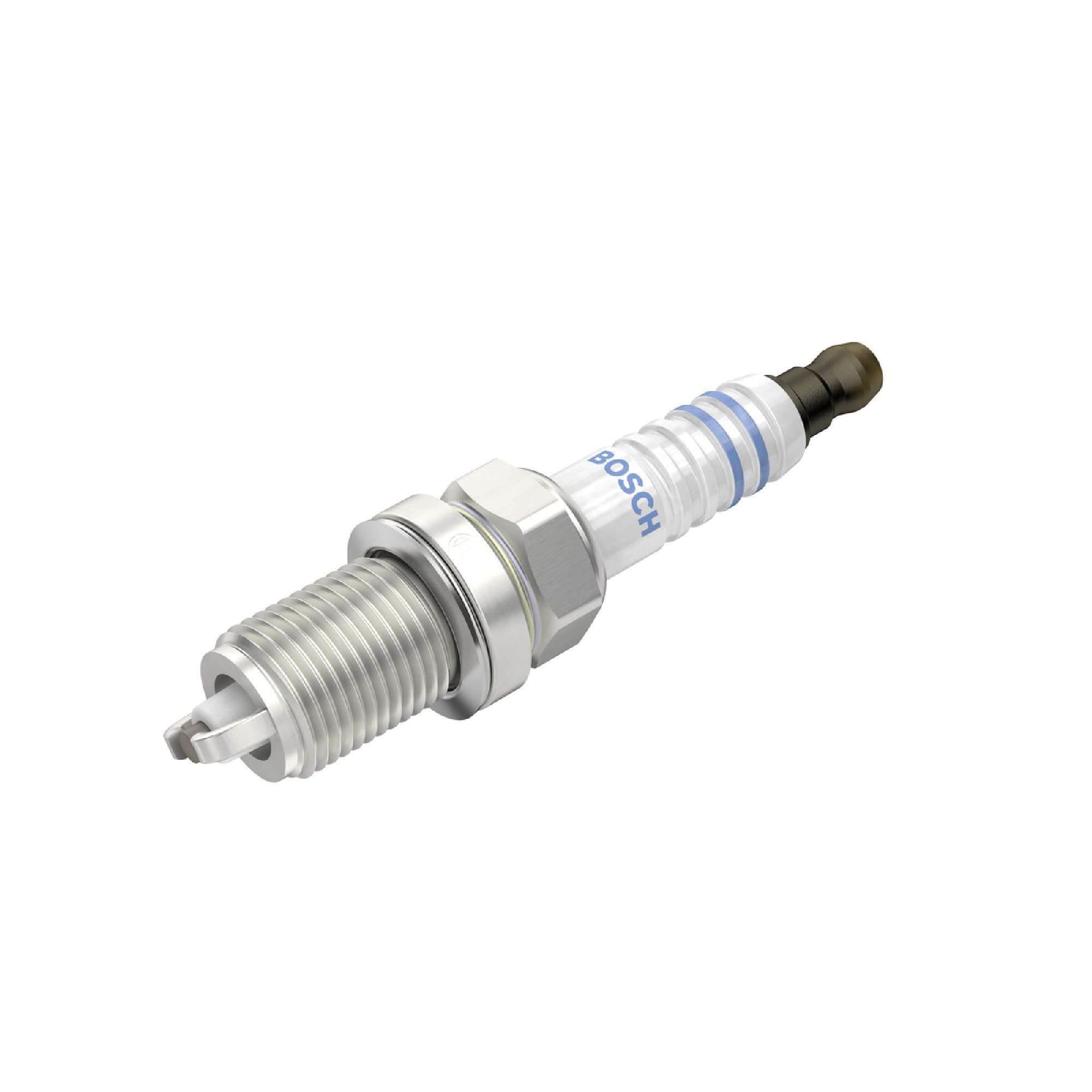 Bosch FLR8LDCU (+9) Nickel Spark Plugs - Set of 4 for Improved Engine Performance & Fuel Efficiency - Perfect for Cars, Trucks & SUVs