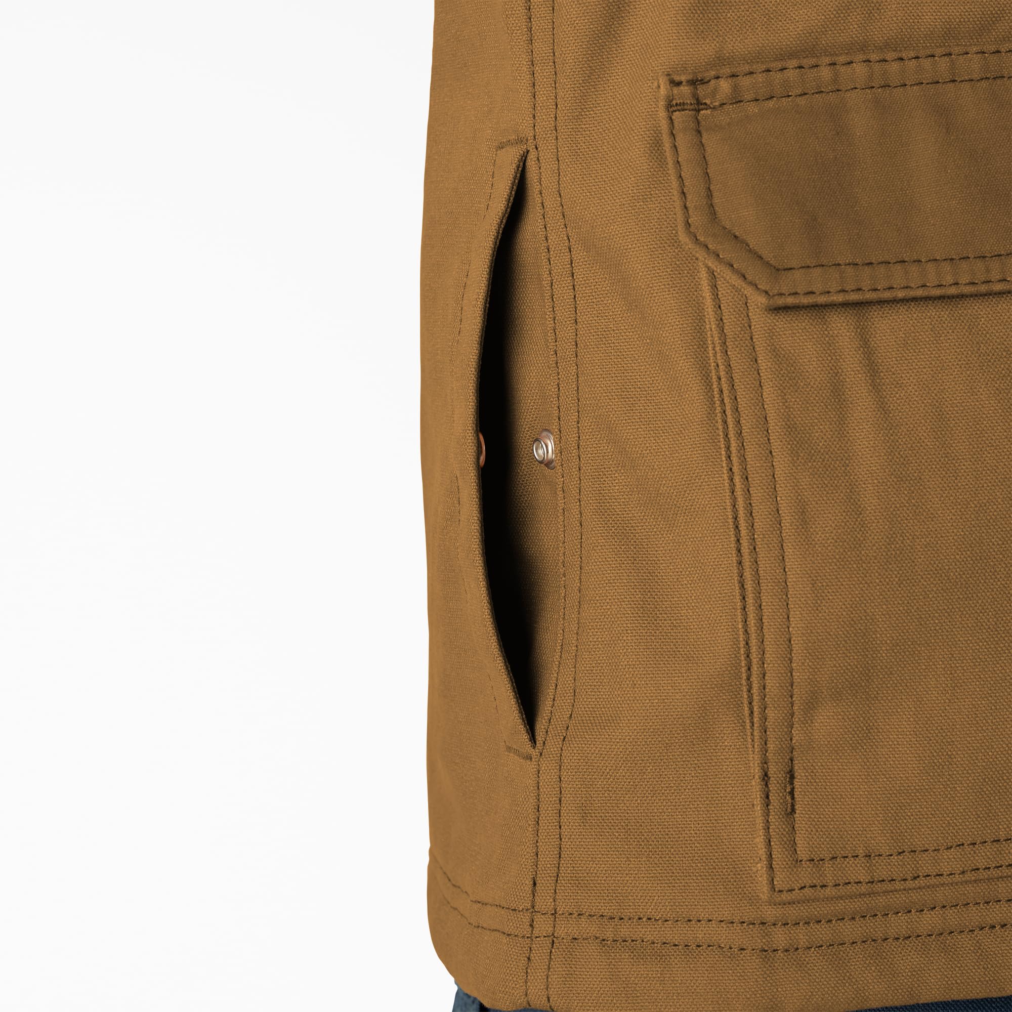 Dickies Women's Waxed Canvas Chore Coat - Durable Work Jacket for Outdoor Activities, Gardening & Casual Wear