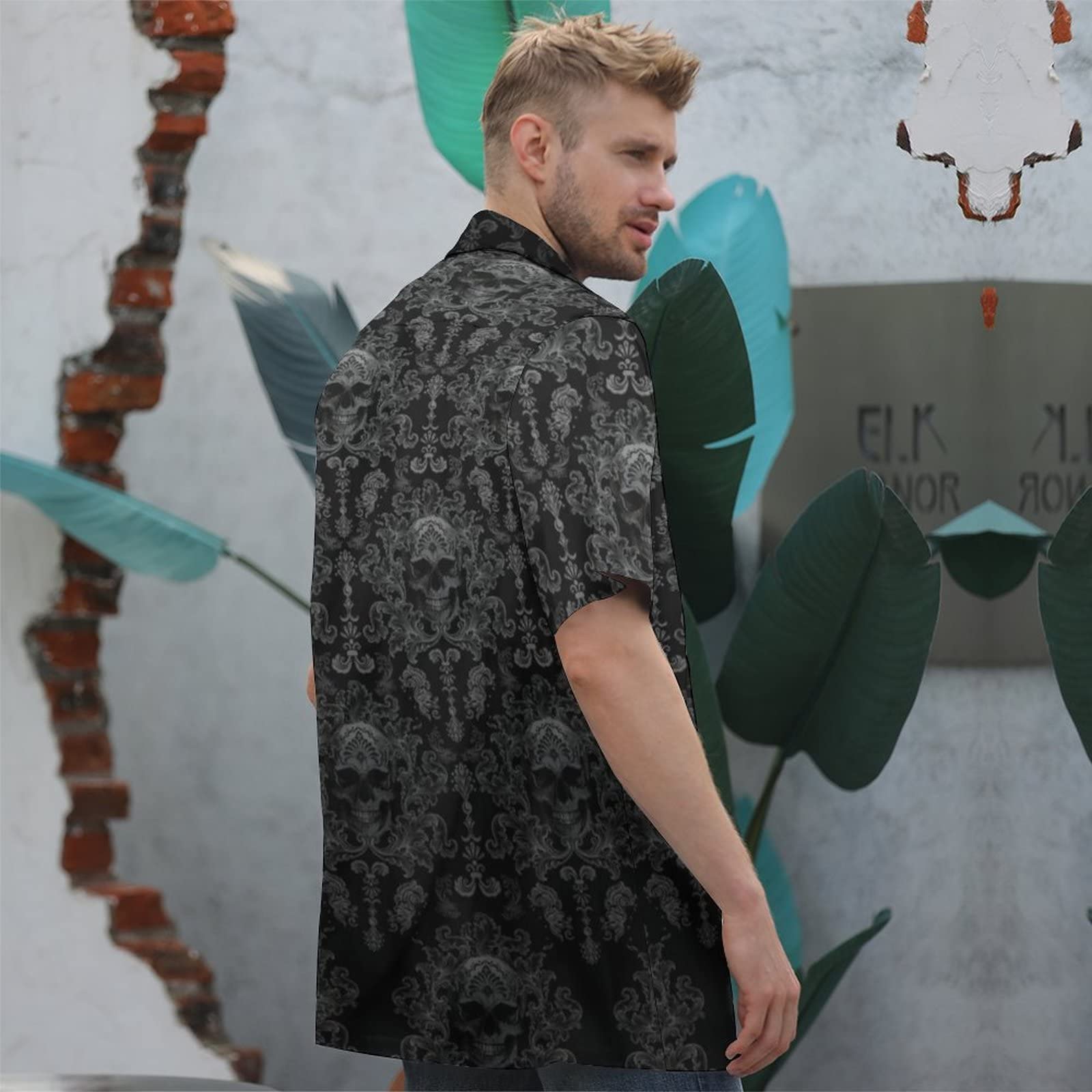 Men's Short Sleeve Button Down Hawaiian Shirts - Tropical Printed Casual Party Shirt for Summer Vacation, Beach Outings & Luau Events