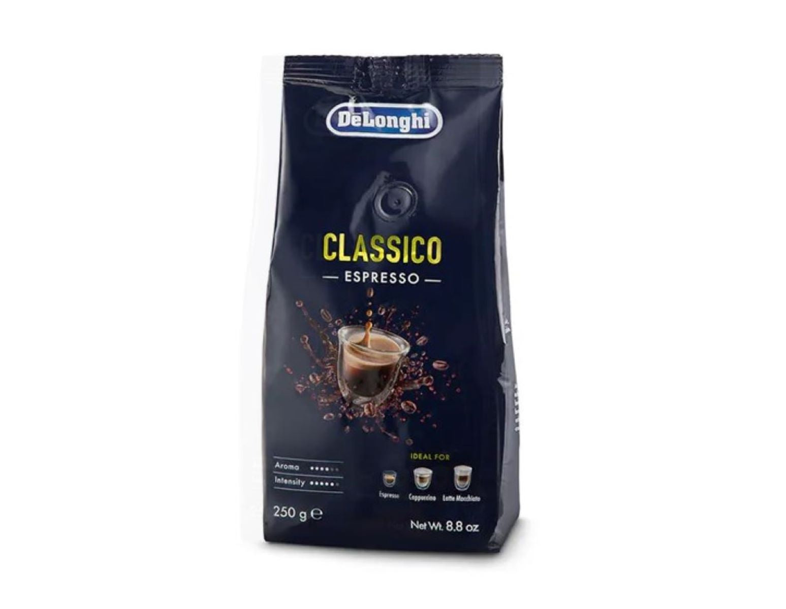 Premium DELONGHI DLSC600 CLASSICO Coffee Beans 250G - 100% Arabica, Medium Roast, Rich Flavor - Perfect for Espresso, French Press & Home Brewing