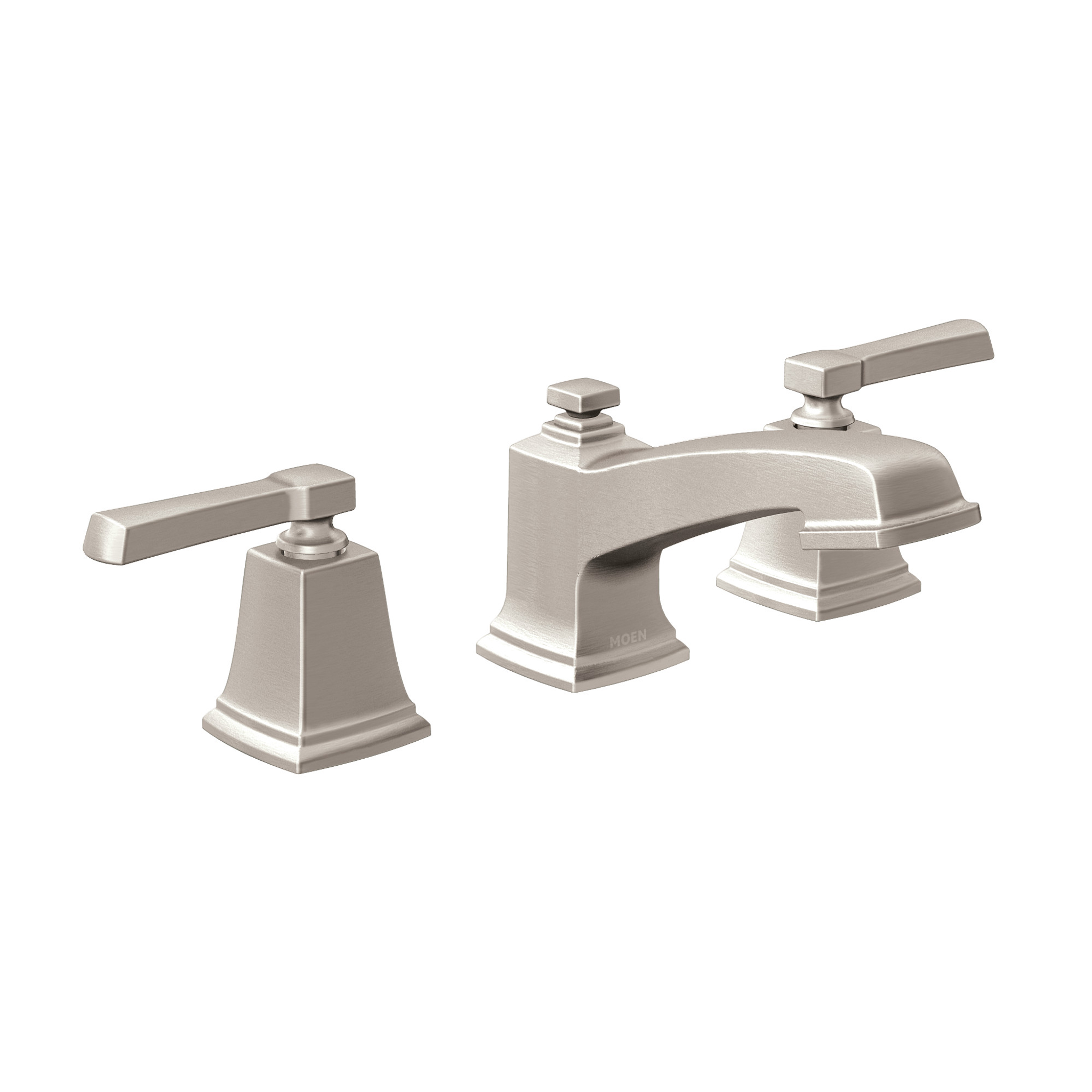 Boardwalk Chrome Two Handle Low Arc Bathroom Faucet - Elegant Water-Saving Design for Sink Vanity, Powder Room & Guest Bath
