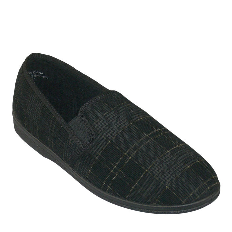 black-plaid