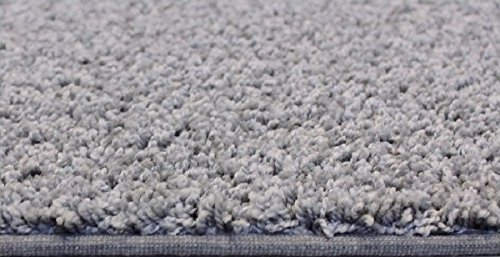 KOECKRITZ 4' x 12' Pewter Area Rug - Soft Modern Runner Carpet for Living Room, Bedroom & Hallway - Non-Slip Floor Mat for Home Decor