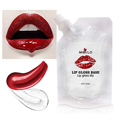 Pretty Comfy Moisturizing Lip Gloss Base Oil - Non-Stick Lipstick Primer & DIY Handmade Lip Balm (40ml) | Perfect for Daily Makeup, Lip Care & Gift Giving