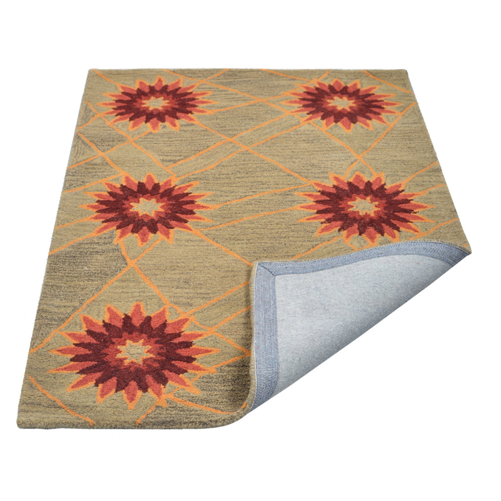 Freesia Hand Tufted Rug - Soft Bohemian Area Rug for Living Room, Bedroom & Nursery - Non-Slip Home Decor Carpet