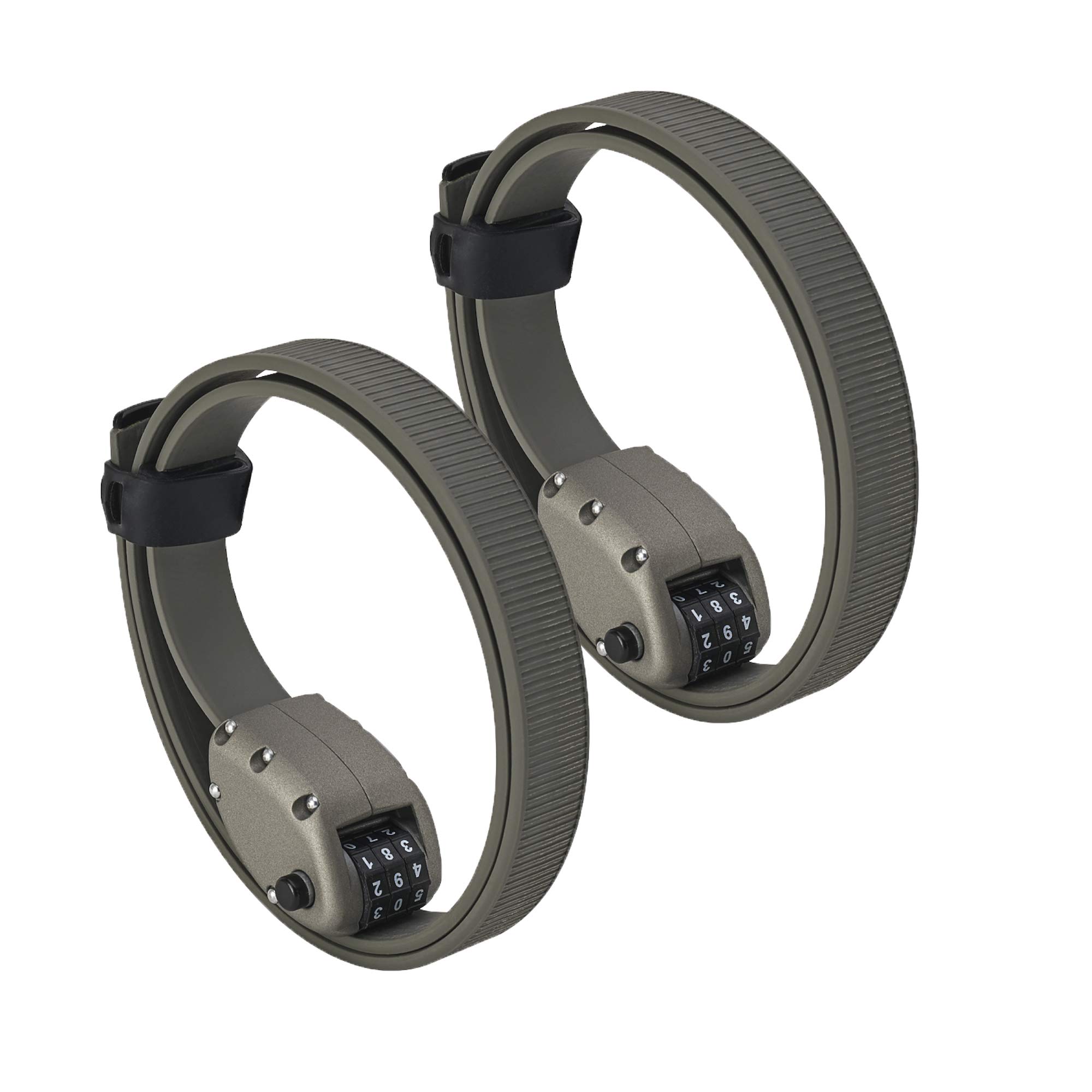 OTTOLOCK HEXBAND 2-Pack Bike Lock Set - 30 Inch & 60 Inch Combination Cable Locks (Grey) | Secure Bicycles, Scooters & Outdoor Gear | Perfect for Commuting, Travel & Urban Cycling