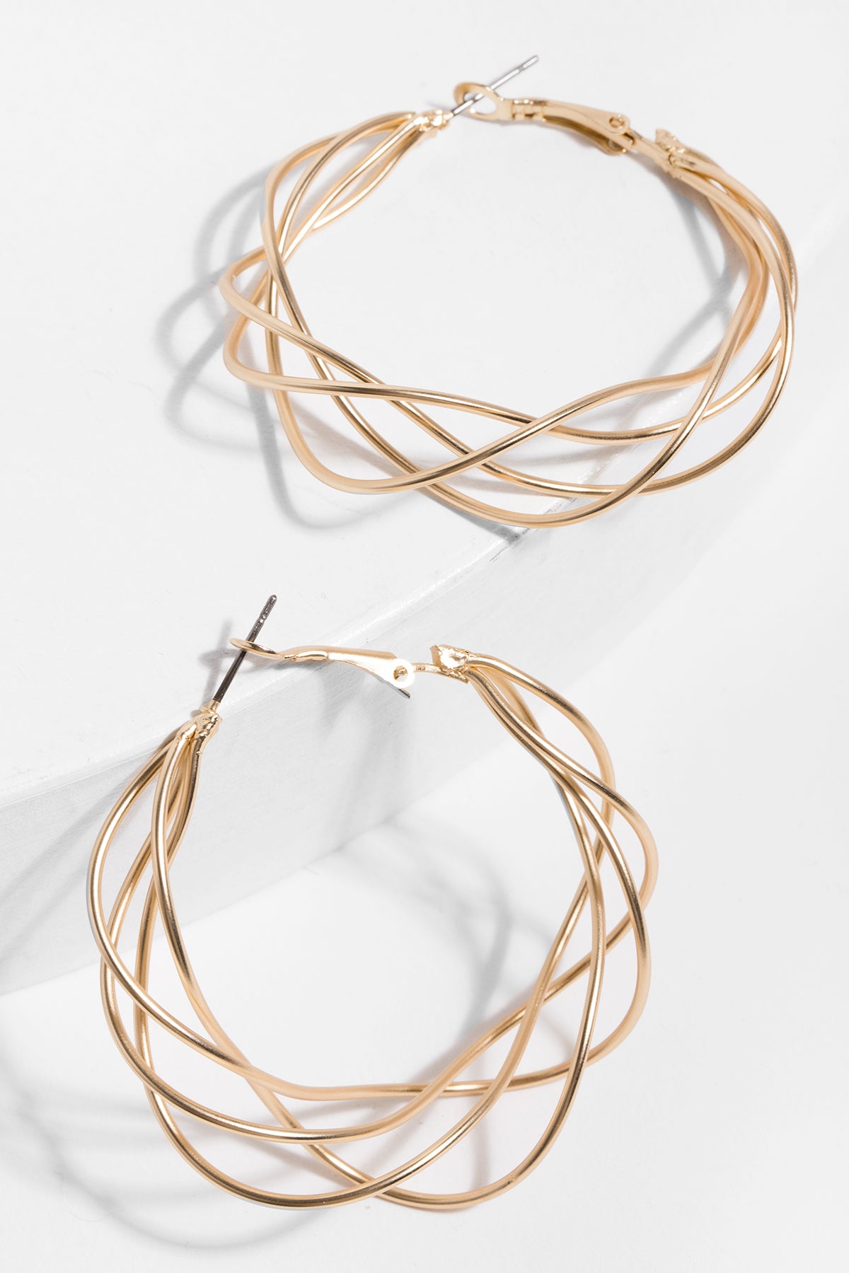 Stylish Multi-Surface Hoop Earrings for Women - Gold & Silver Fashion Jewelry - Perfect for Everyday Wear, Parties & Gifting