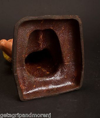 Vintage Cast Iron Yawning Child Girl Statue - Heavy Duty Door Stopper & Home Decor - Perfect for Victorian Style Homes, Garden Decor, and Antique Collectors