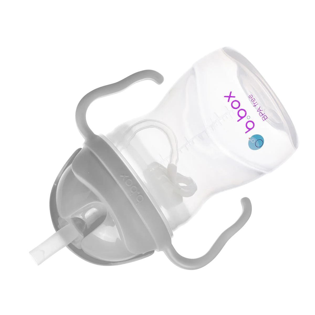 b.box Baby & Toddler Sippy Straw Cup 8oz/240ml - Leak Proof Spill Proof Drinking Cup for Infants & Kids - Perfect for Daycare, Travel & On-the-Go Hydration