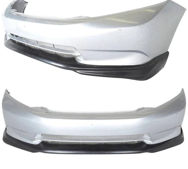 2012 Honda Civic 4 Door Sedan Front Bumper Lip Spoiler - USDM MD Style PU Material for Enhanced Aerodynamics & Sporty Look - Perfect for Car Enthusiasts & Street Racing