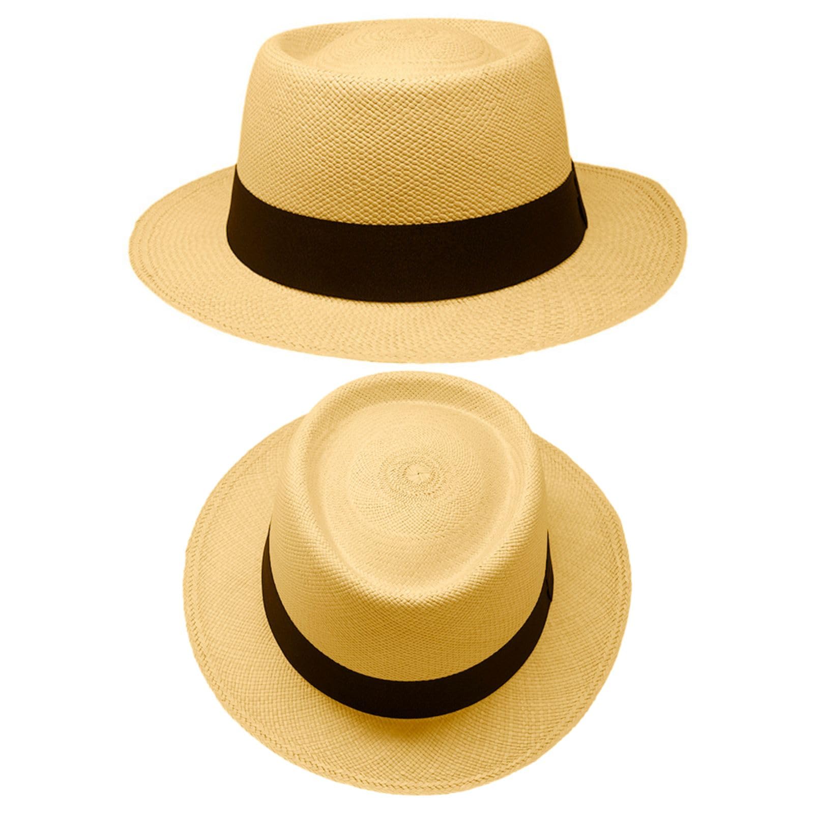 Gamboa Original Panama Hat for Men & Women - Borsalino Straw Summer Sun Hat with UV UPF50+ Protection - Perfect for Beach, Travel & Outdoor Activities