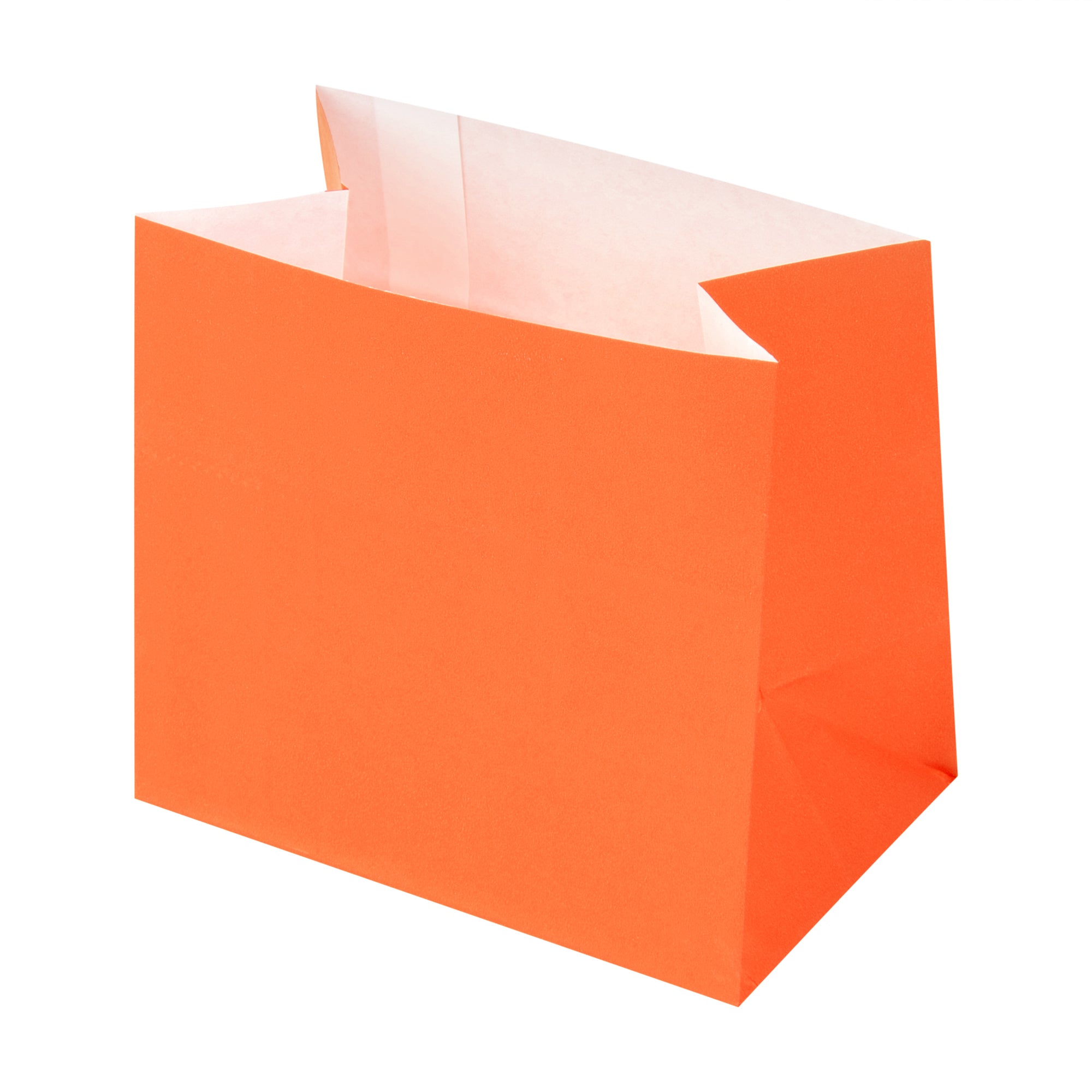 Eco-Friendly Orange Paper Snack Bags 3.75